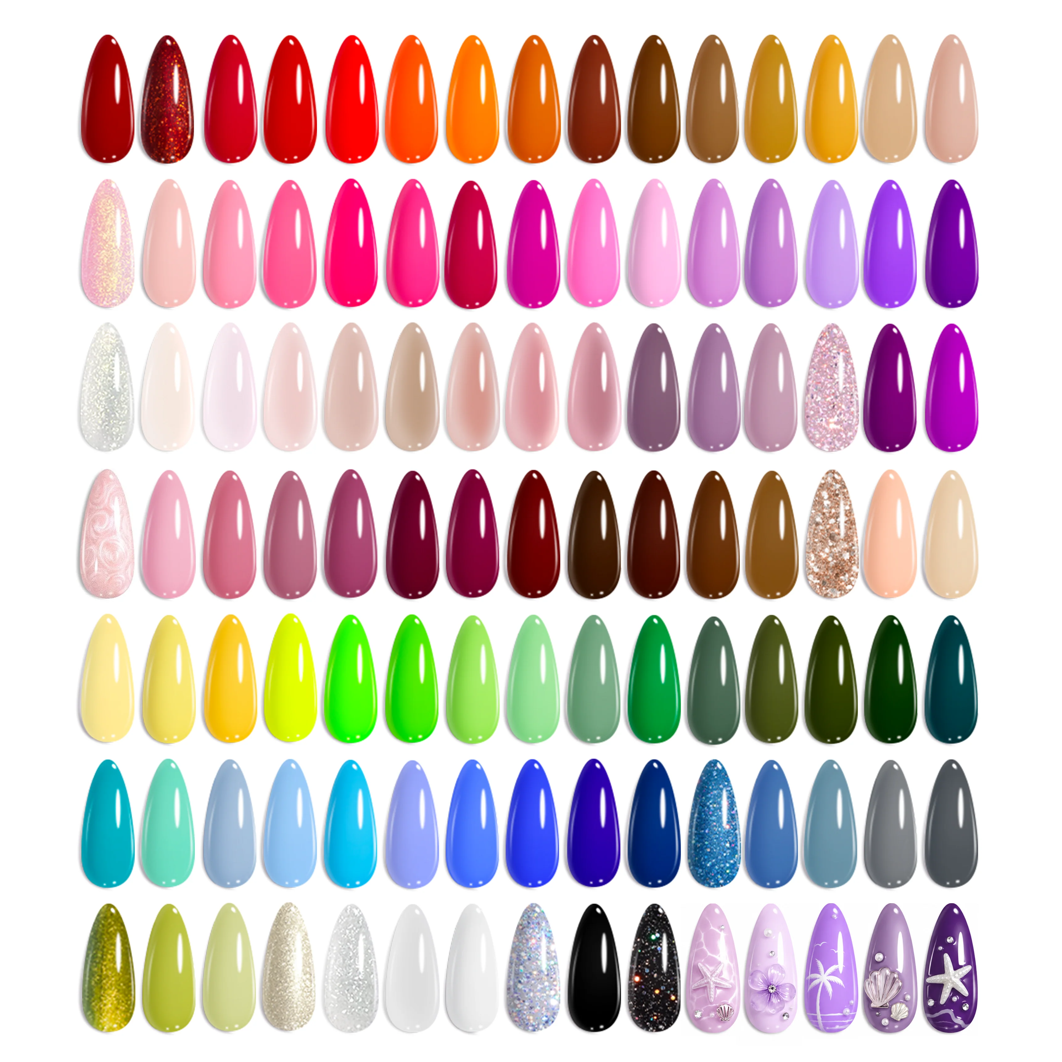 (Extra Free $20 Gift)  100 Colors Nails 110 PCS Perfect Gift Gel Polish Set for All Season - Image 8