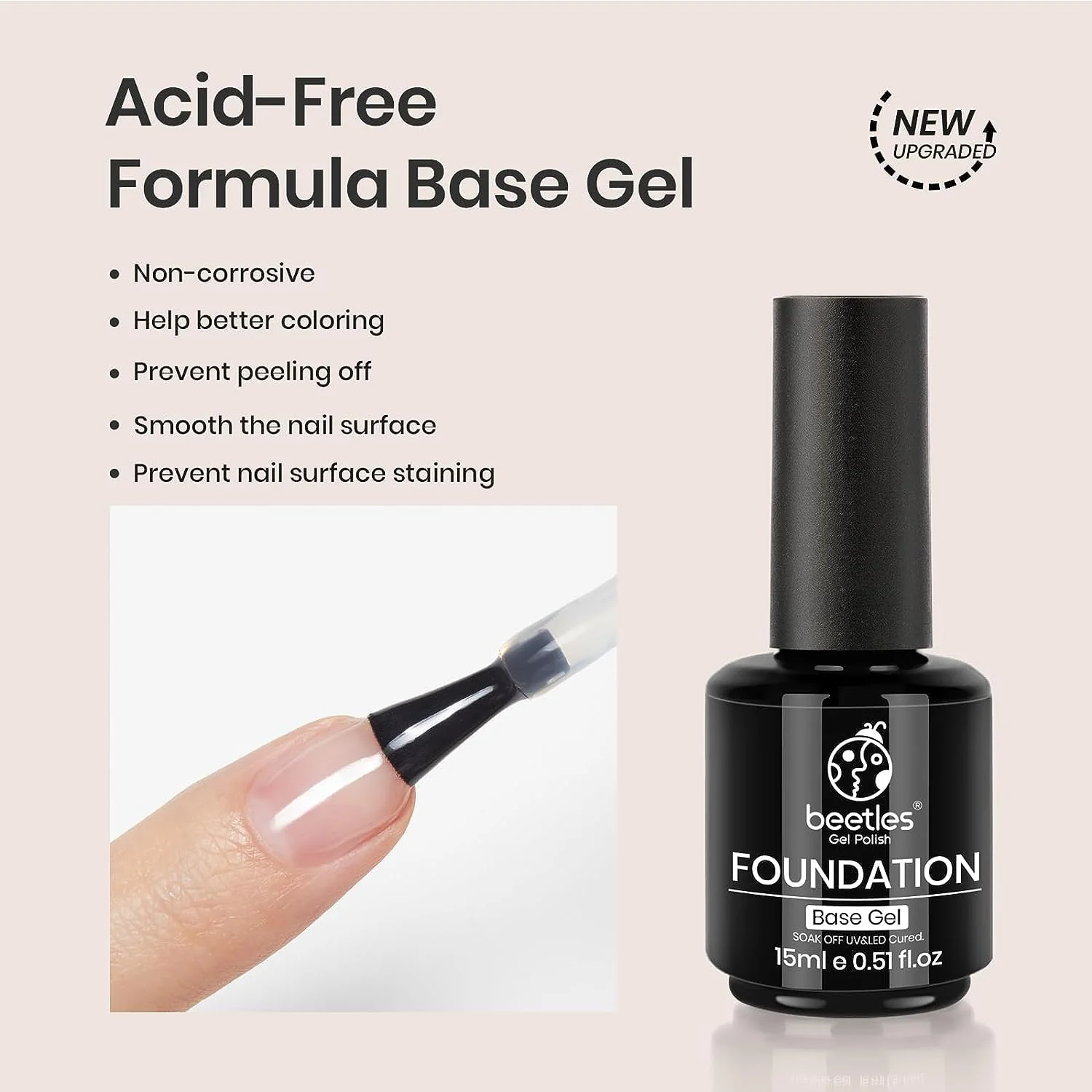 2 Pcs 15ml Base Top Coat Clear Base Coat With Builder Nail Gel Set - Image 4
