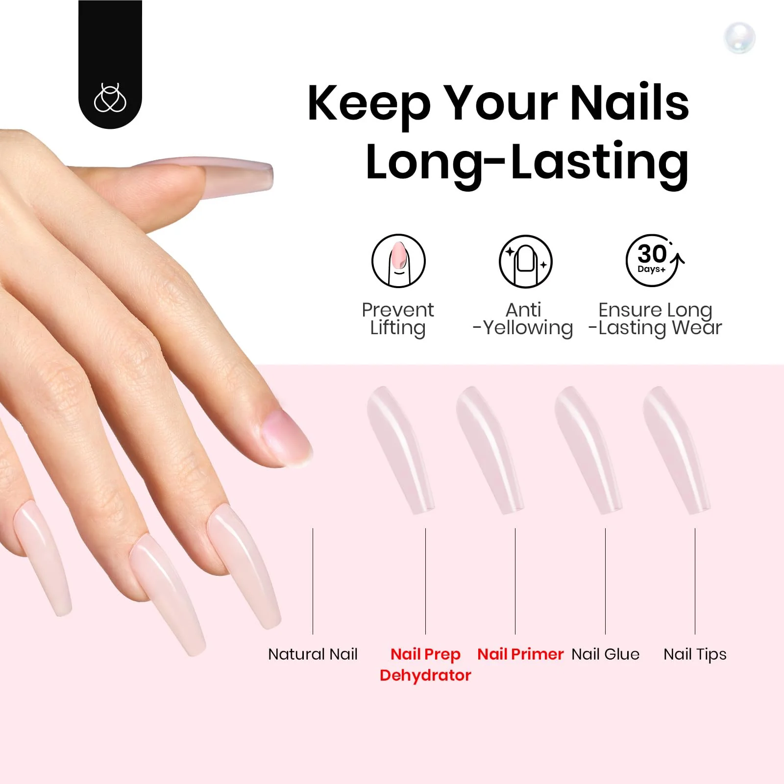 2PCS Hema-Free 15ml Protein Nail Prep Dehydrator and Primer Set - Image 5