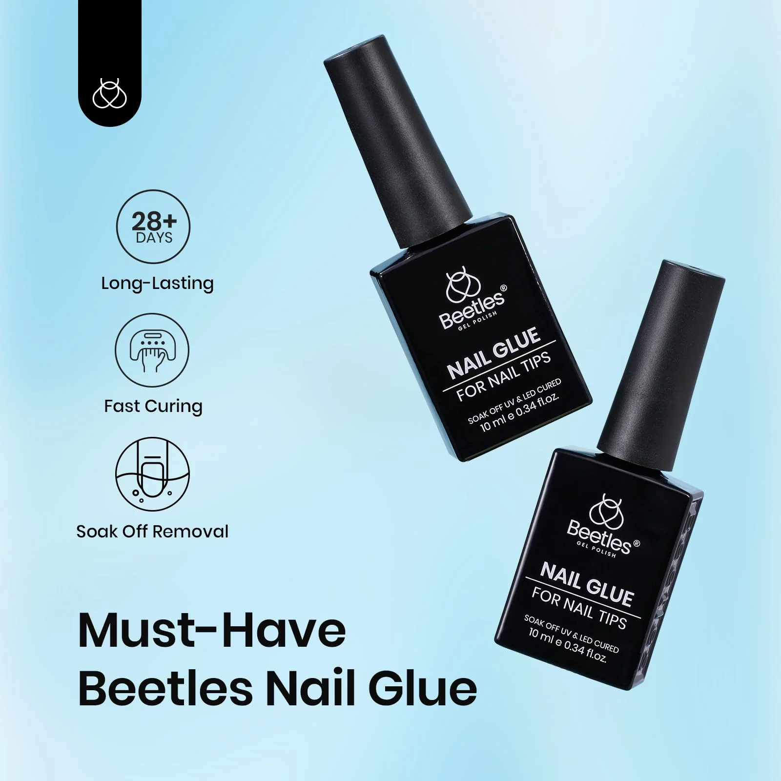 9-in-1 Nail Glue and Base Gel 2 PCS 10ml/each - Image 2