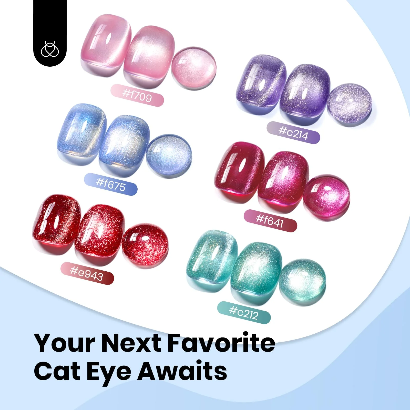Arctic Aurora Cat Eye |15ml Gel Polish Silver Nail Colors - Image 2