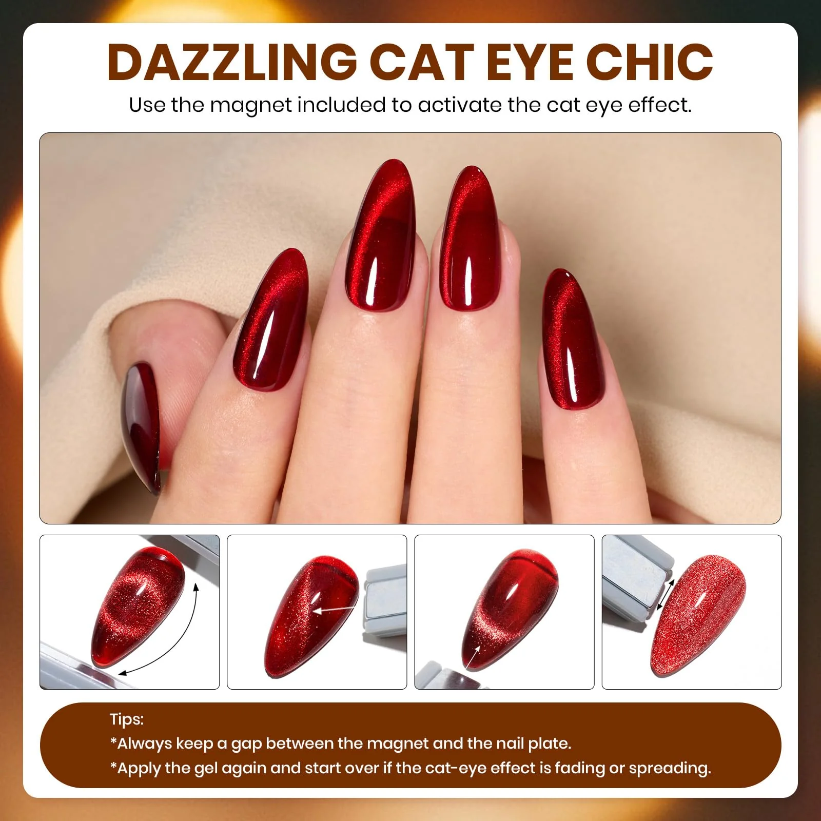 Amber Twilighty - 20 Colors Fall Cat Eye Gel Nail Polish Set (5ml/Each) - Image 5