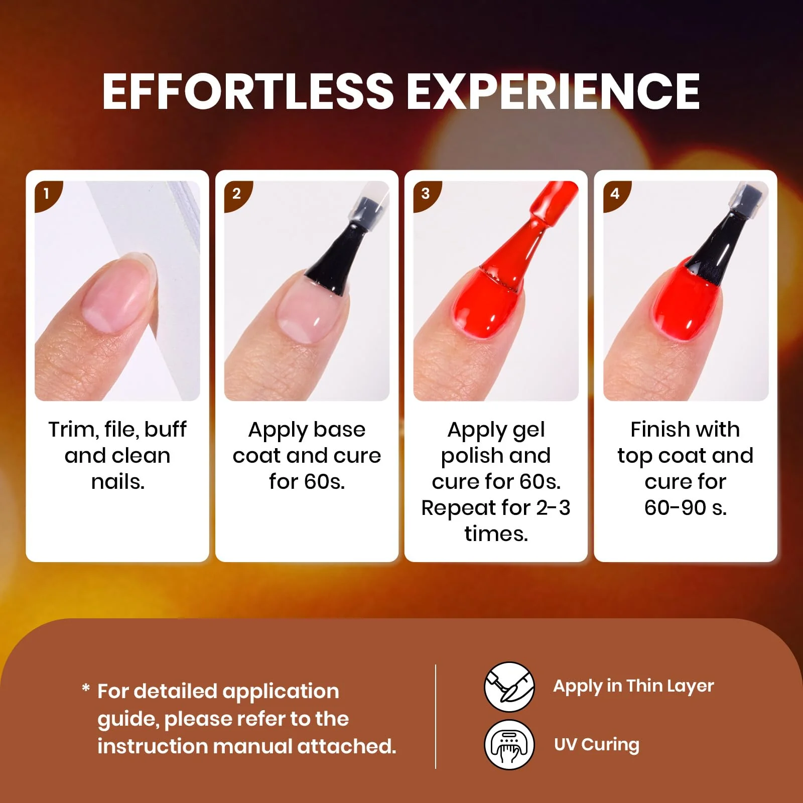 Amber Twilighty - 20 Colors Fall Cat Eye Gel Nail Polish Set (5ml/Each) - Image 7