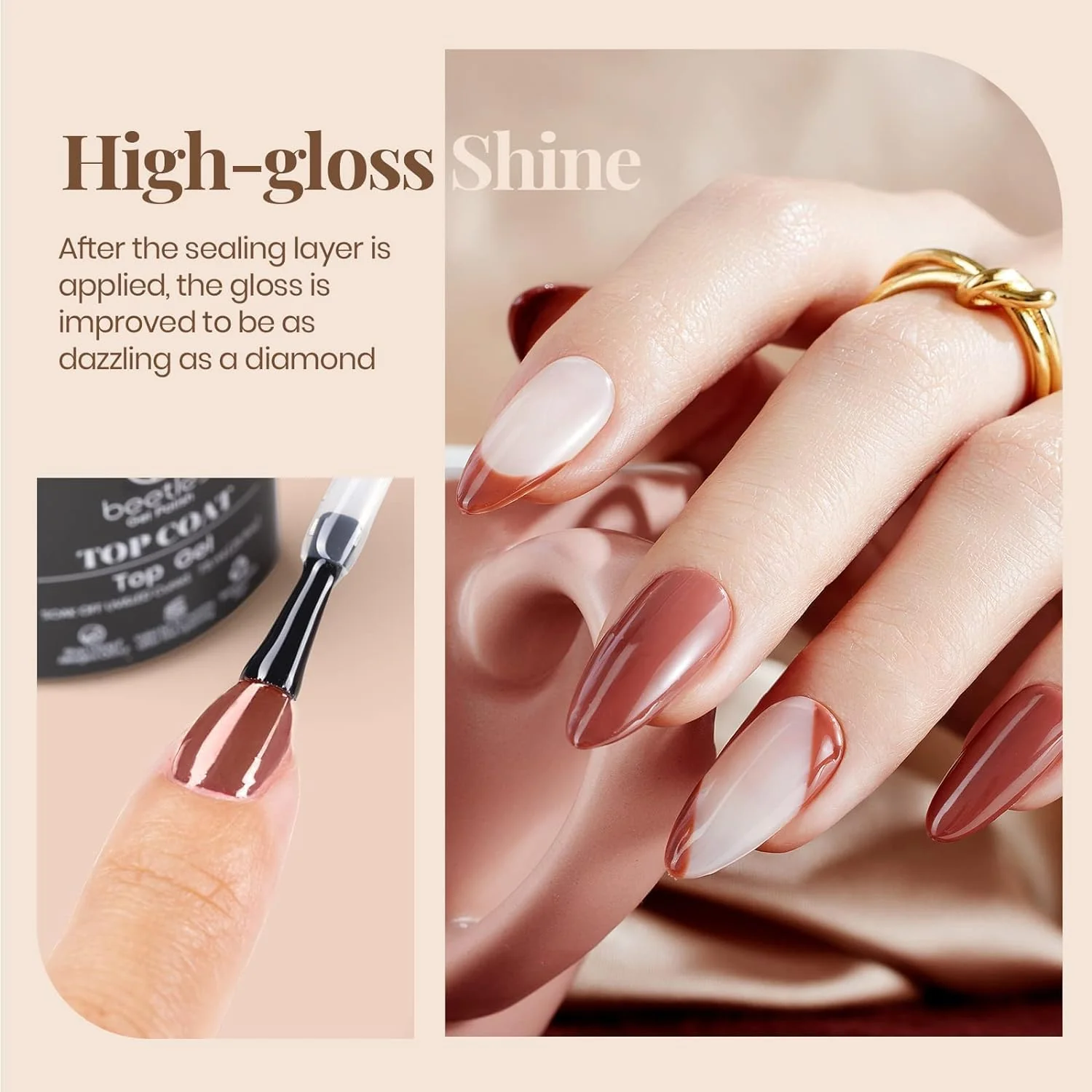 Base Top Coat Nail Glue Set-3Pcs-15ML Each - Image 5