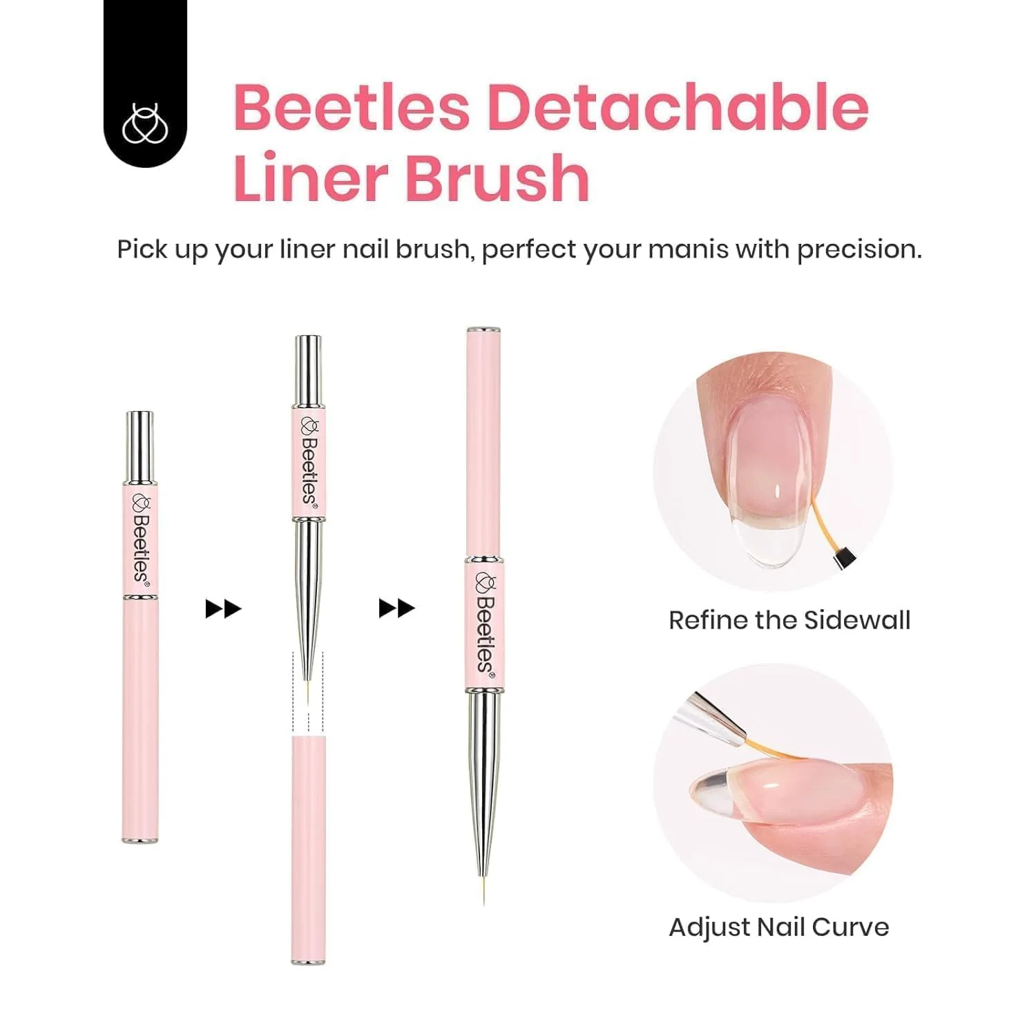 Beetles 3 Pcs Hema-Free 8-In-1  Builder Gel Top Coat With Base Coat Set - Image 5