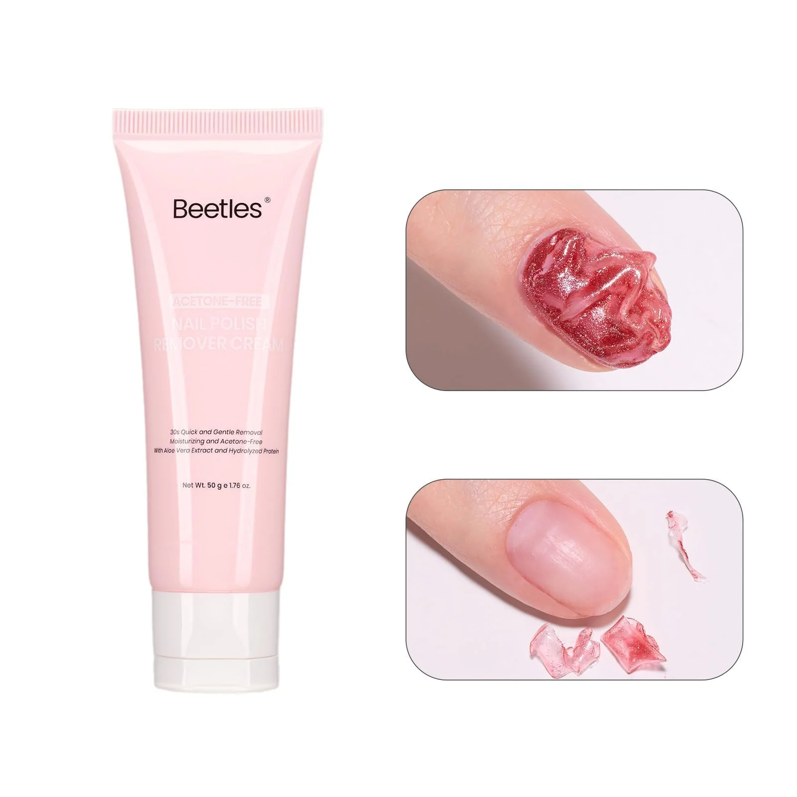 Beetles Acetone-Free Nail Polish Remover Cream 50g - Image 8