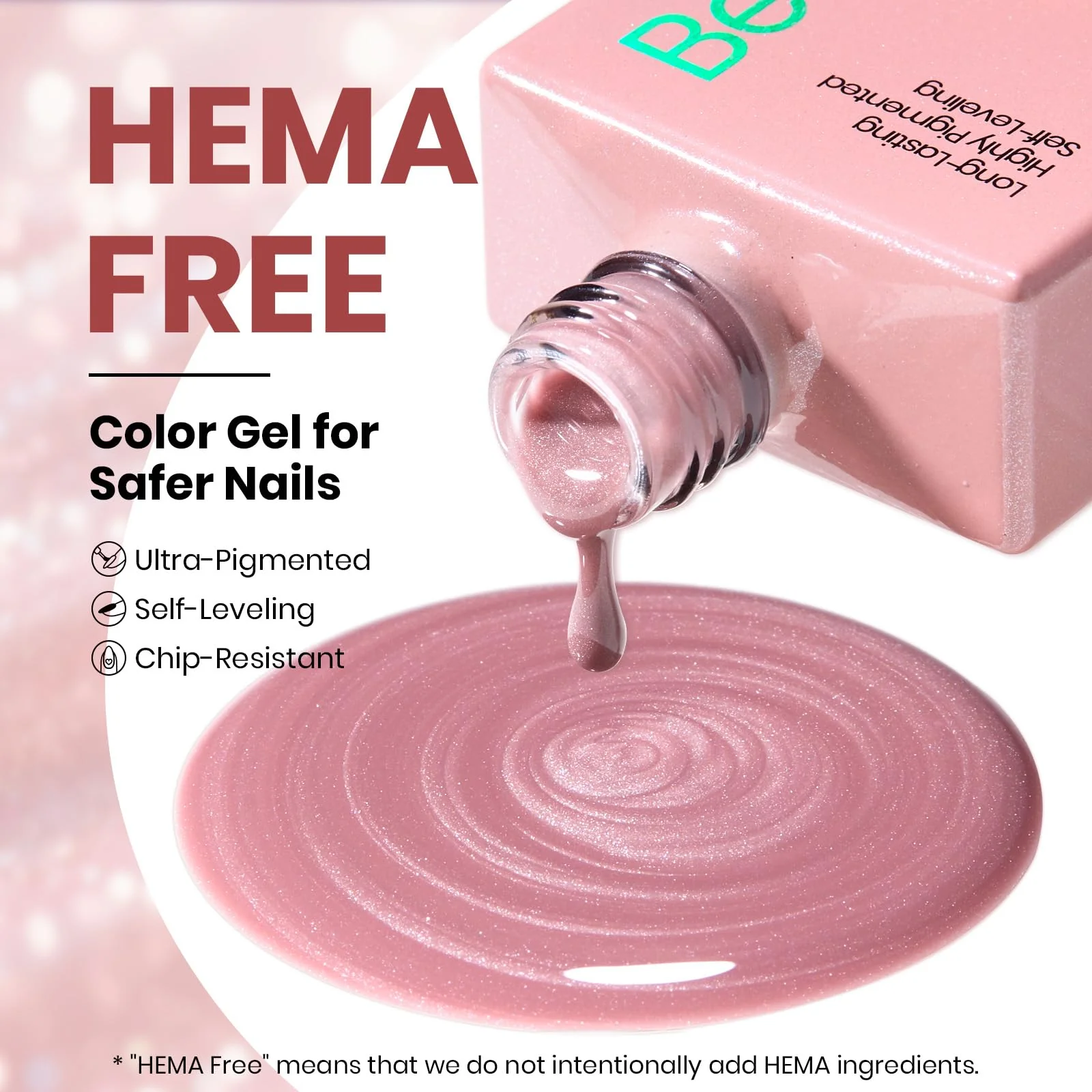 Beetles Blushing Haze Pink Cat Eye Gel Nail Polish 15ML Glitter Gel Polish Magnetic Translucent Glassy Effect - Image 6