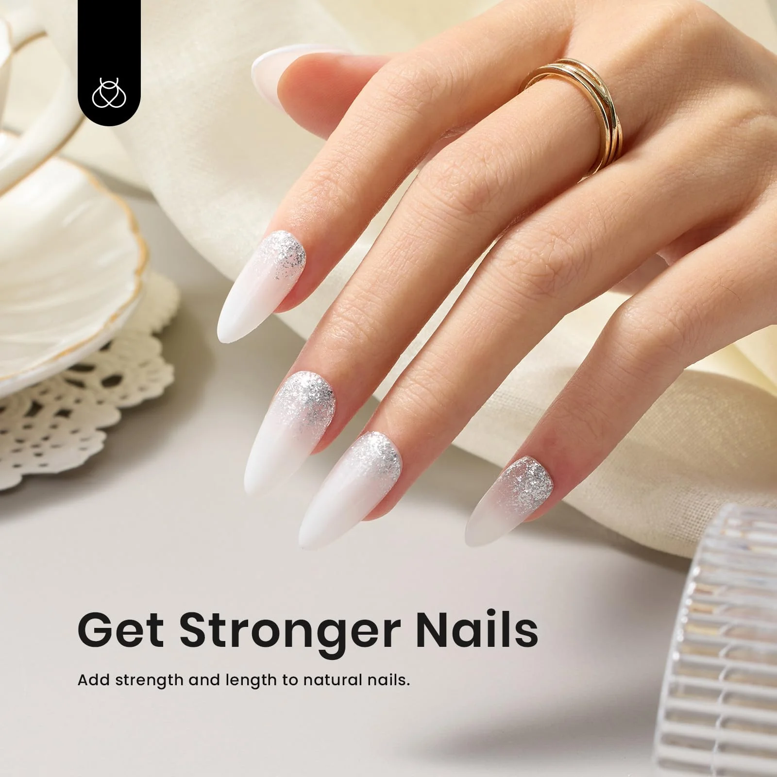 Beetles Builder Gel for Nails -0.5 oz 7 in 1 Milky White Nail Thickening Strengthening Building Apex for Beginner DIY Salon at Home,White Builder Nail Gel, UV & LED Lamp Cured Needed - Image 6