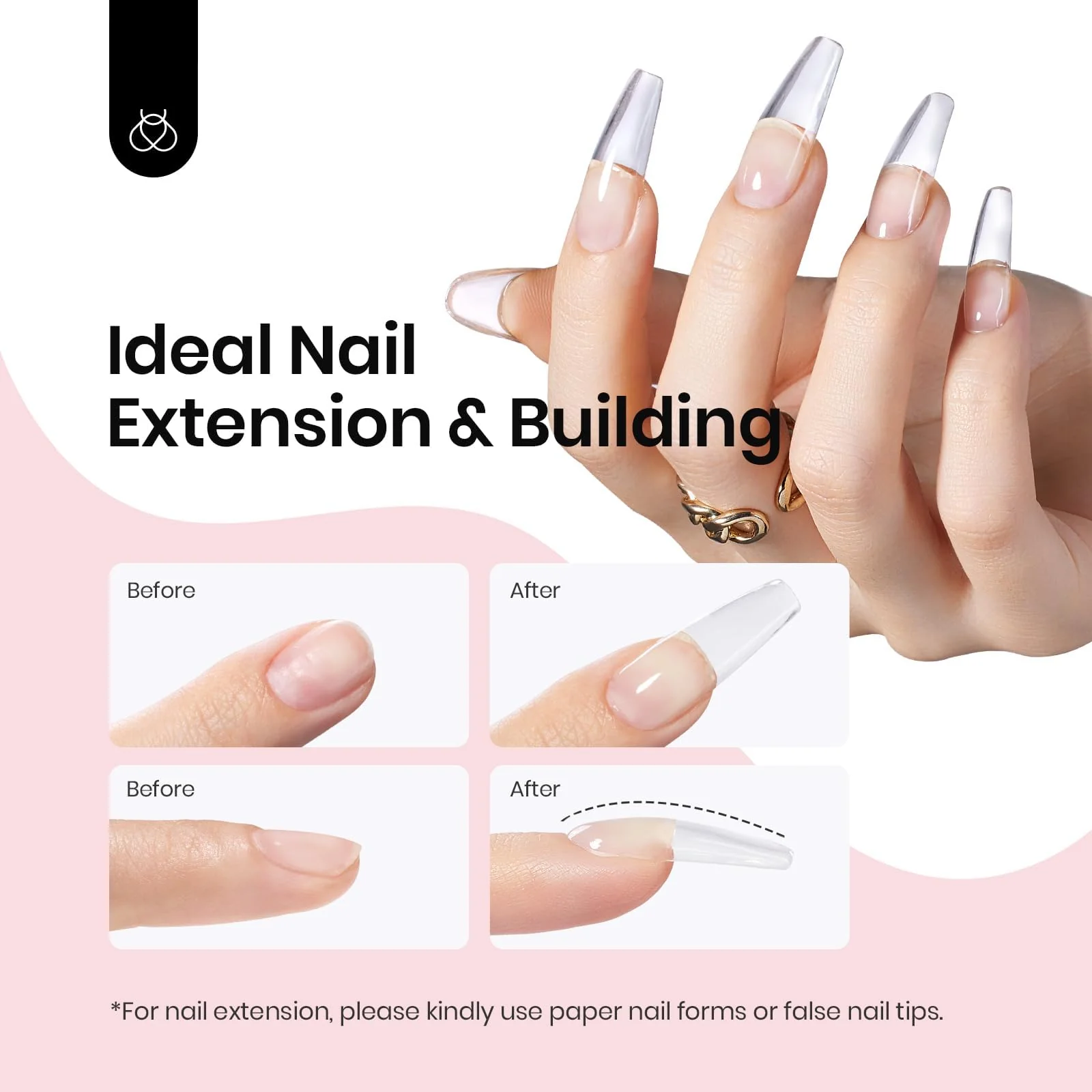 Beetles Builder Gel for Nails,30g Jelly White Sculpted Gel - Image 3