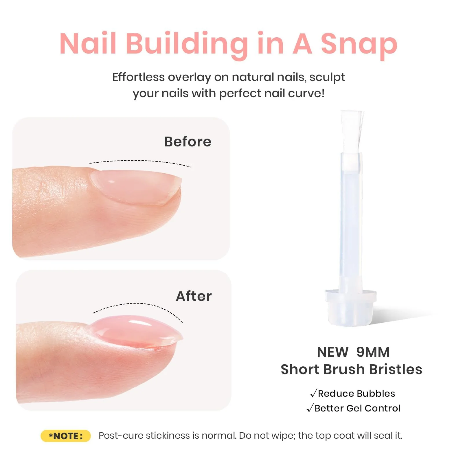 Beetles Builder Gel HEMA Free-Pristine Grace 0.5 oz 8 in 1 Nail Thickening Strengthening Building Apex for Beginner DIY Salon at Home, Jelly Pink Builder Valentines Nail Gel, UV & LED Lamp Cured - Image 3
