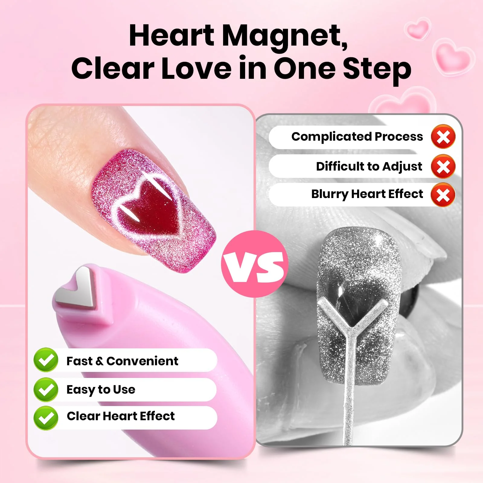 Beetles Cat Eye Magnet for Nails - 3 in 1 Nail Magnet for Cat Eye Gel Nail Polish - Image 4