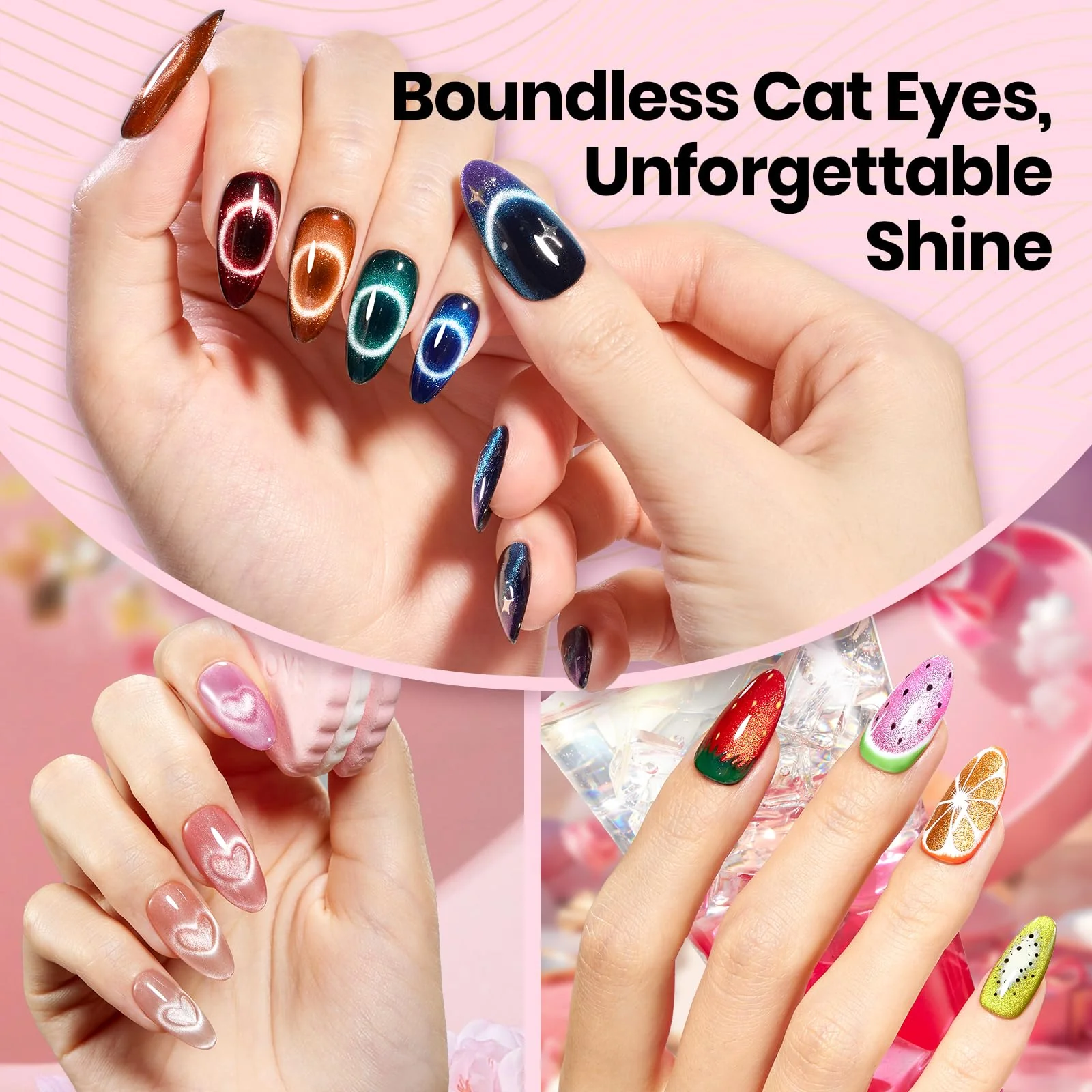 Beetles Cat Eye Magnet for Nails - 3 in 1 Nail Magnet for Cat Eye Gel Nail Polish - Image 6