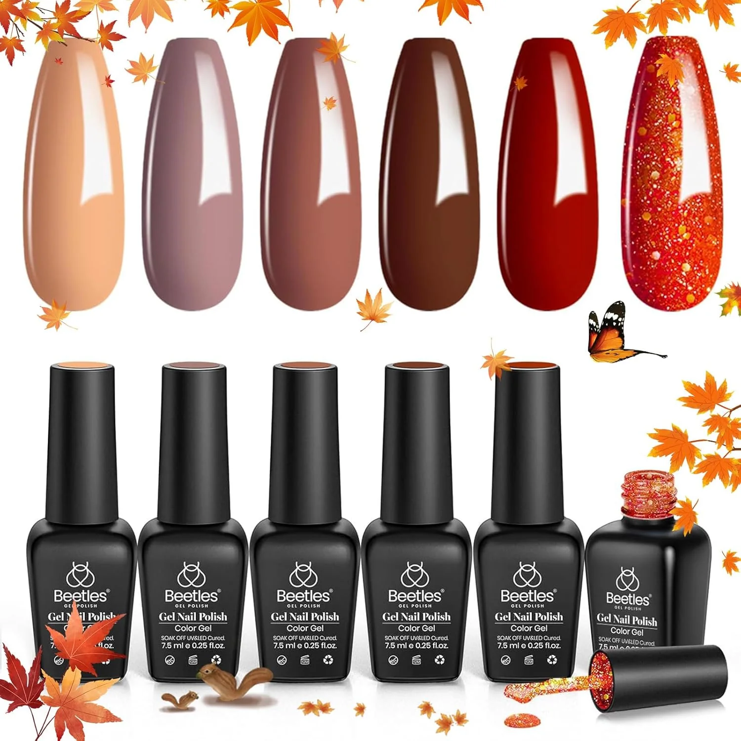 Caramel Collection | Gel Polish 6 Colors Set - Image 5