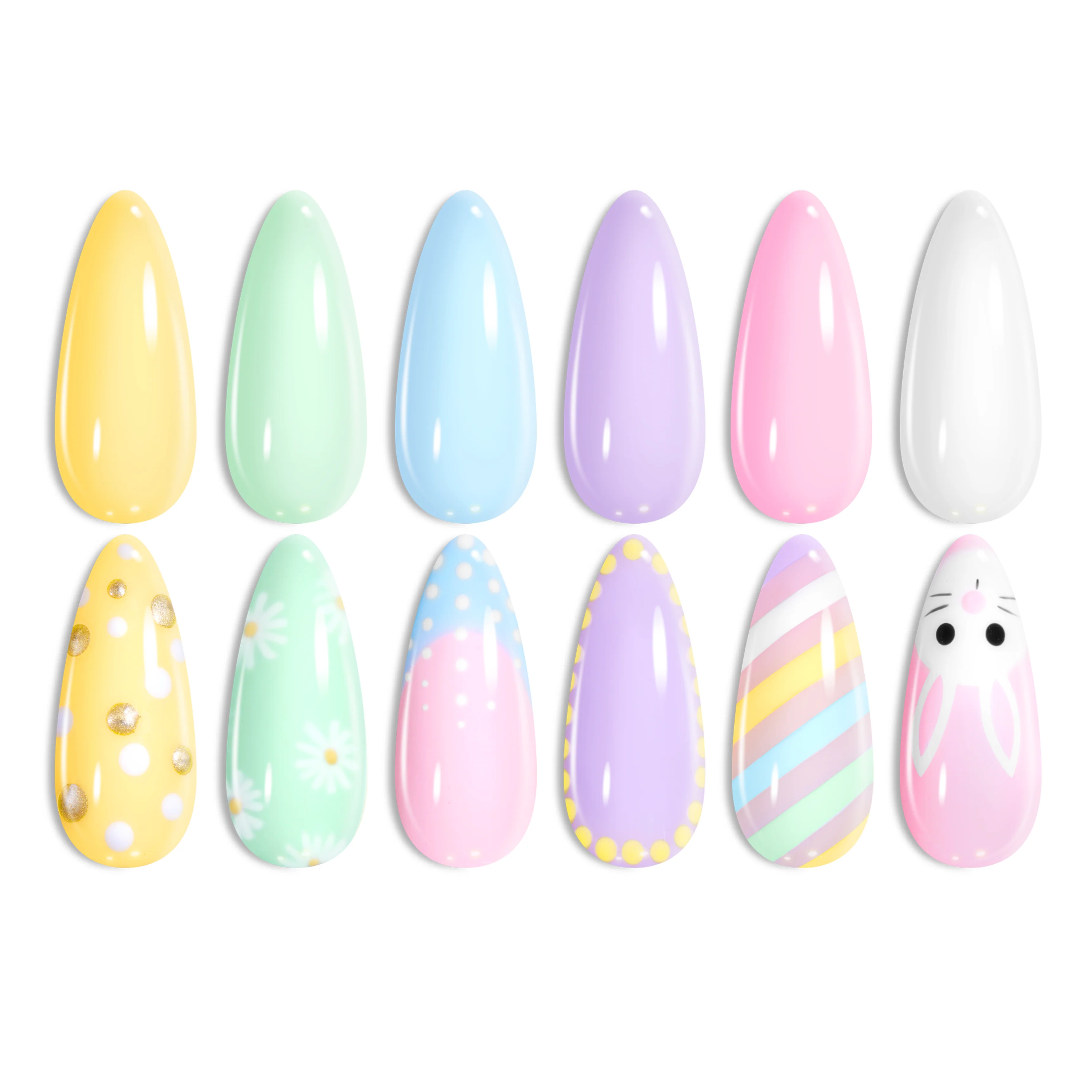 Easter Pastel Polka Dot - Beetles Summer Nails 6 Colors Gel Polish Set Candy Color