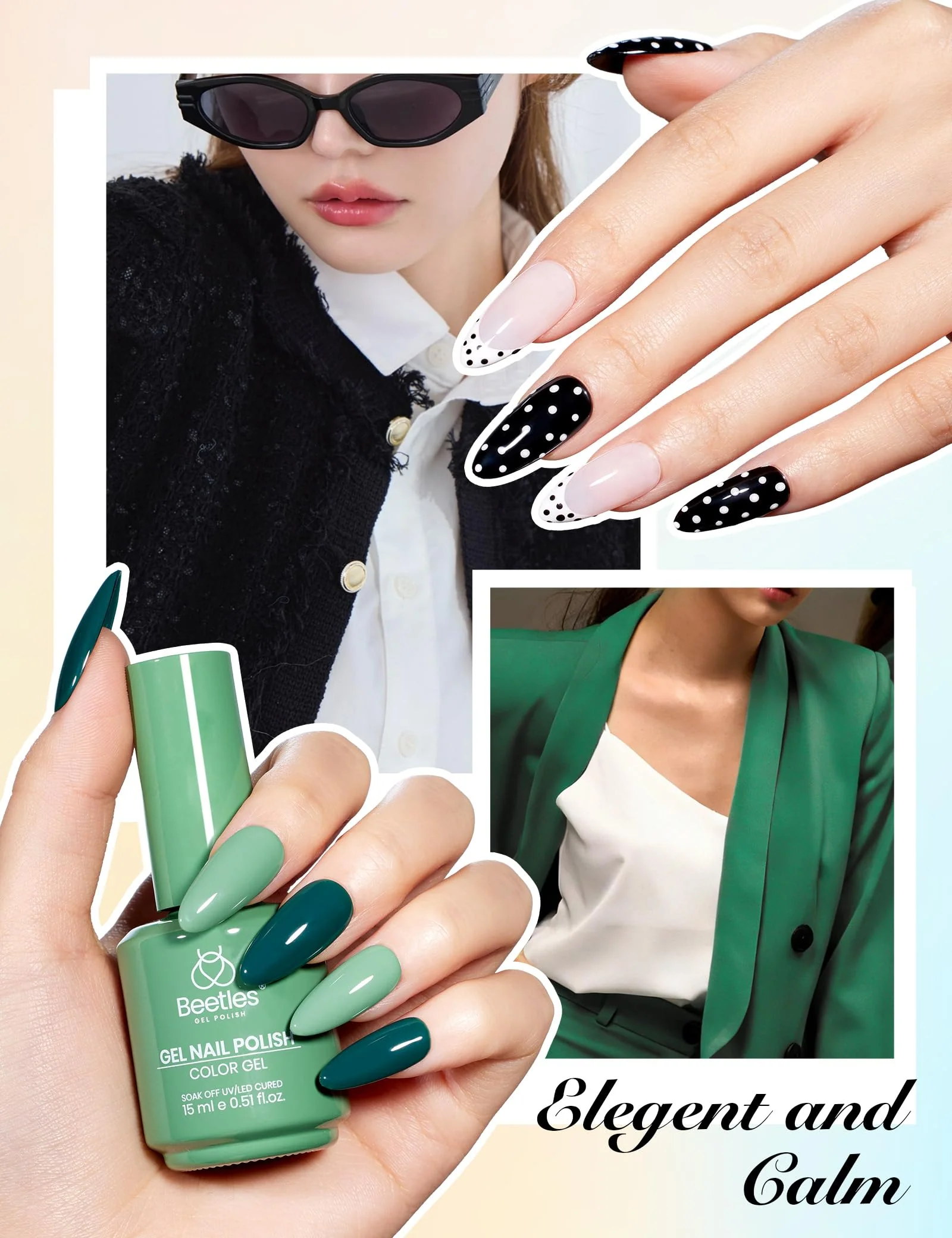 Beetles Gel Polish Set - Everyday Muse Collection, 20 Colors 15ML Pink Yellow Blue Colors Gel Summer Nails Set - Image 6
