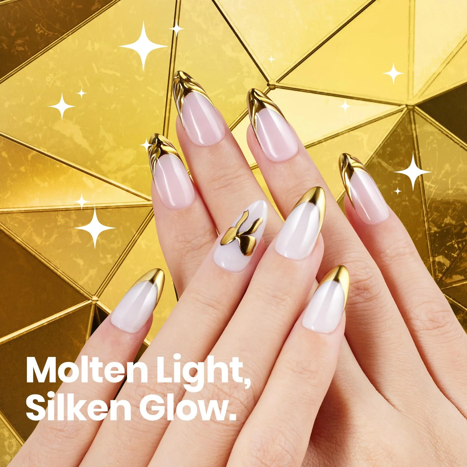 Beetles Gold Chrome Nail Powder Metallic Mirror Effect Chrome Powder - Image 5