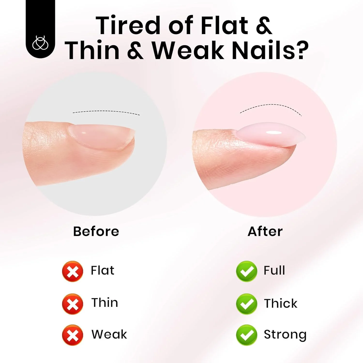 Beetles HEMA-Free Builder Nail Gel, 0.5 oz 8 in 1 Jelly Pink Gel Builder for Sensitive Nails Strengthening & Building Nail Apex UV & LED Lamp Cured DIY Salon at Home for Beginners Women - Image 3