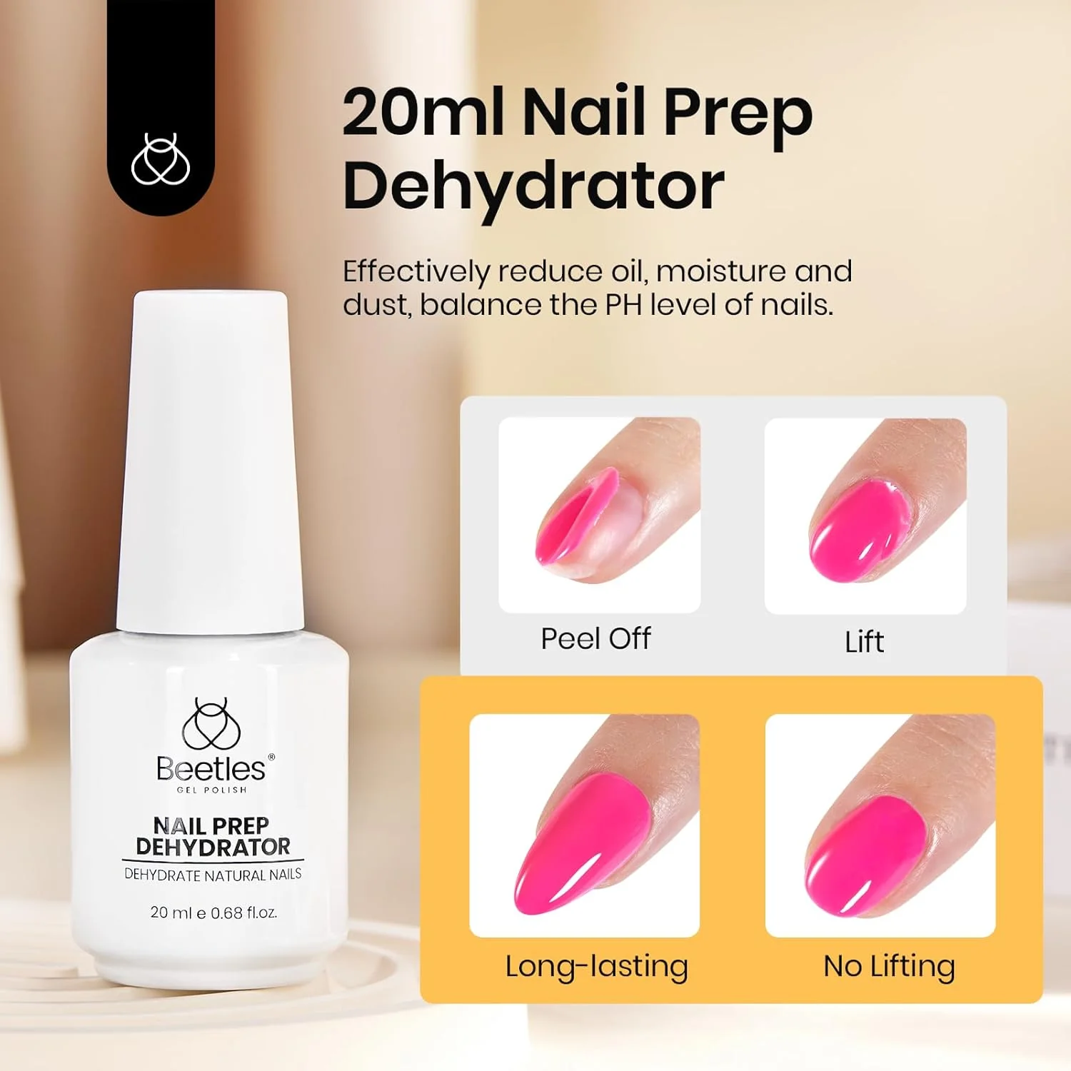 Beetles Hema-Free Nail Prep Dehydrator 20ml - Image 2