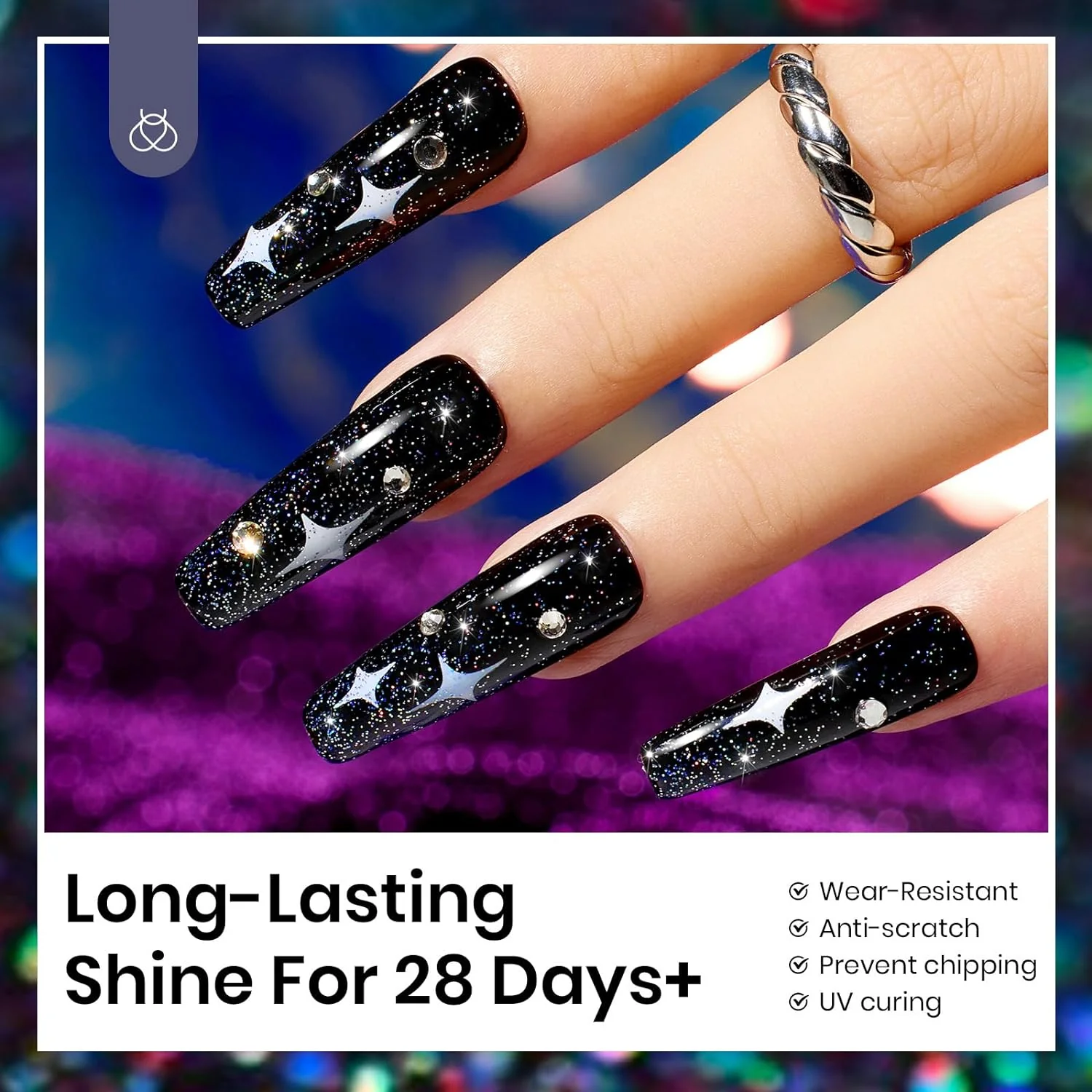 Beetles Holographic Glitter Top Coat | 15ML - Image 5