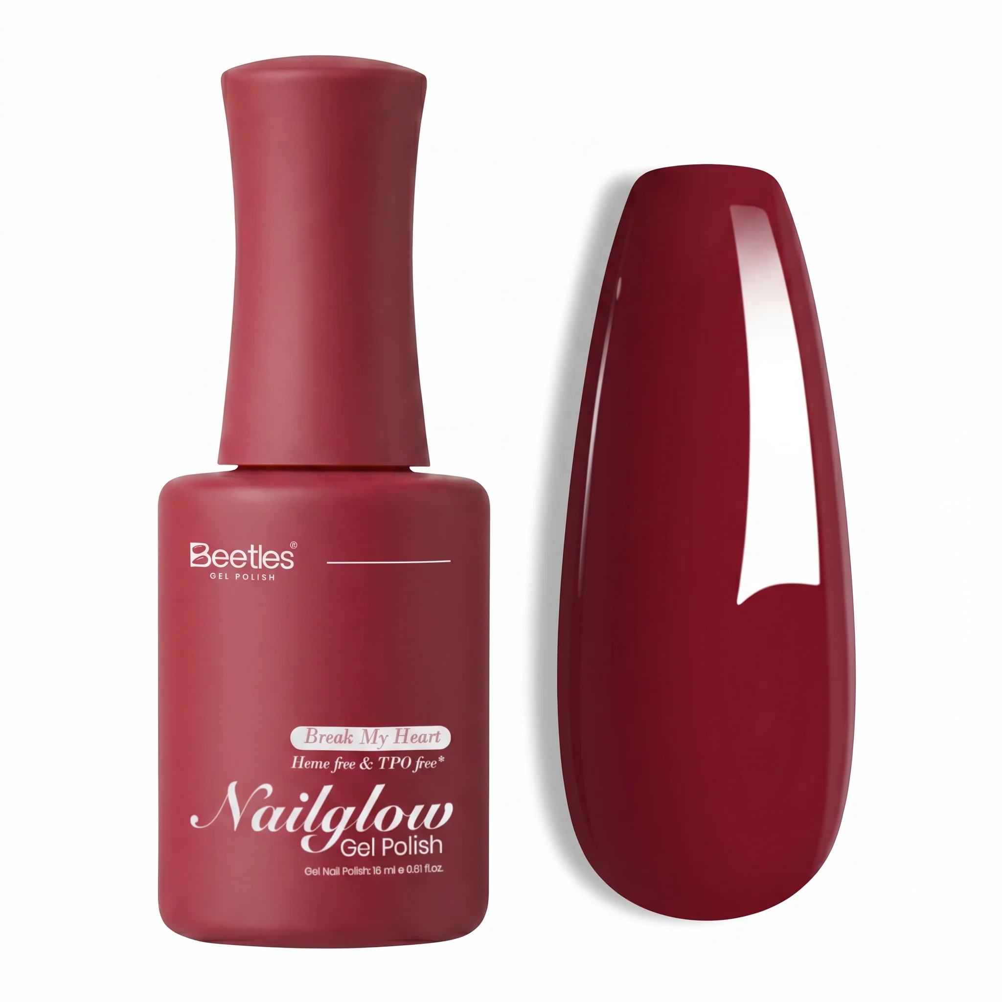 Beetles Nail Glow Break My Heart HEMA Free TPO Free Gel Polish 15ml