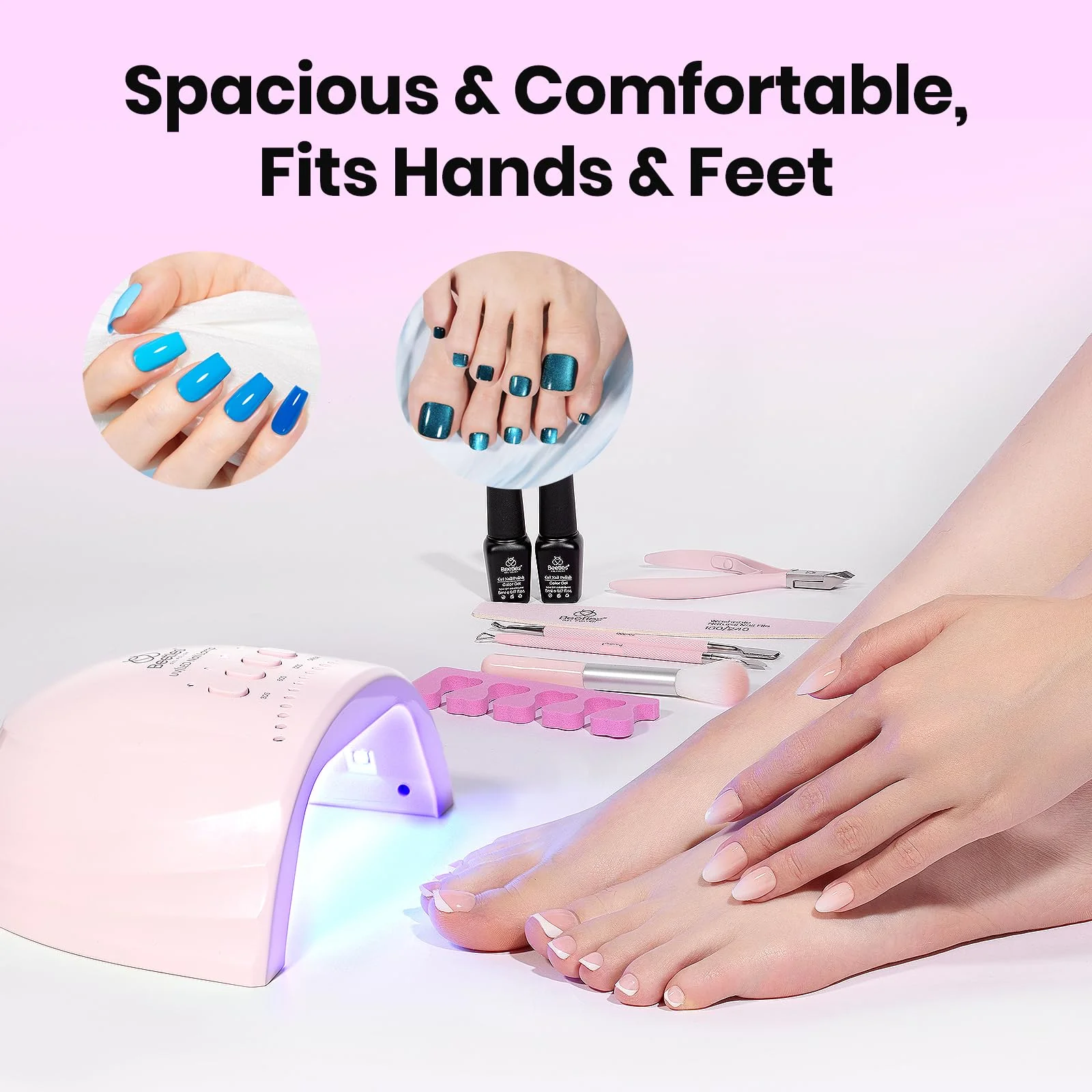 Beetles Pink UV /LED Nail Lamp - Image 6