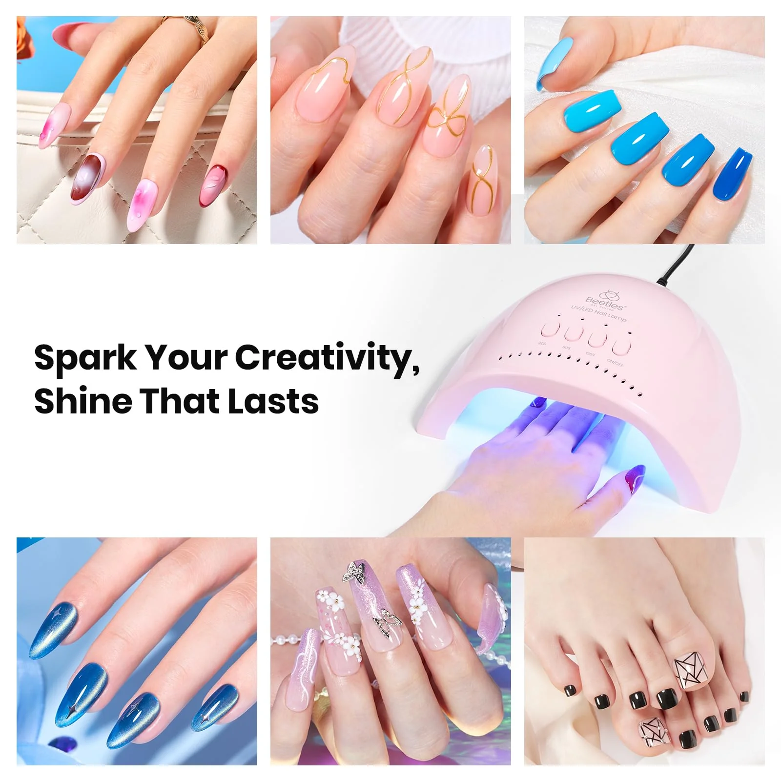 Beetles Pink UV /LED Nail Lamp - Image 7