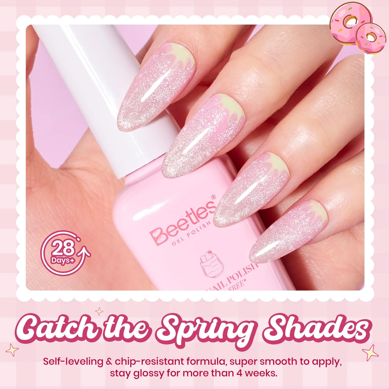Beetles Pastel Gel Polish Set Taste Of Summer HEMA-FREE 6 Easter Colors Nails - Image 6