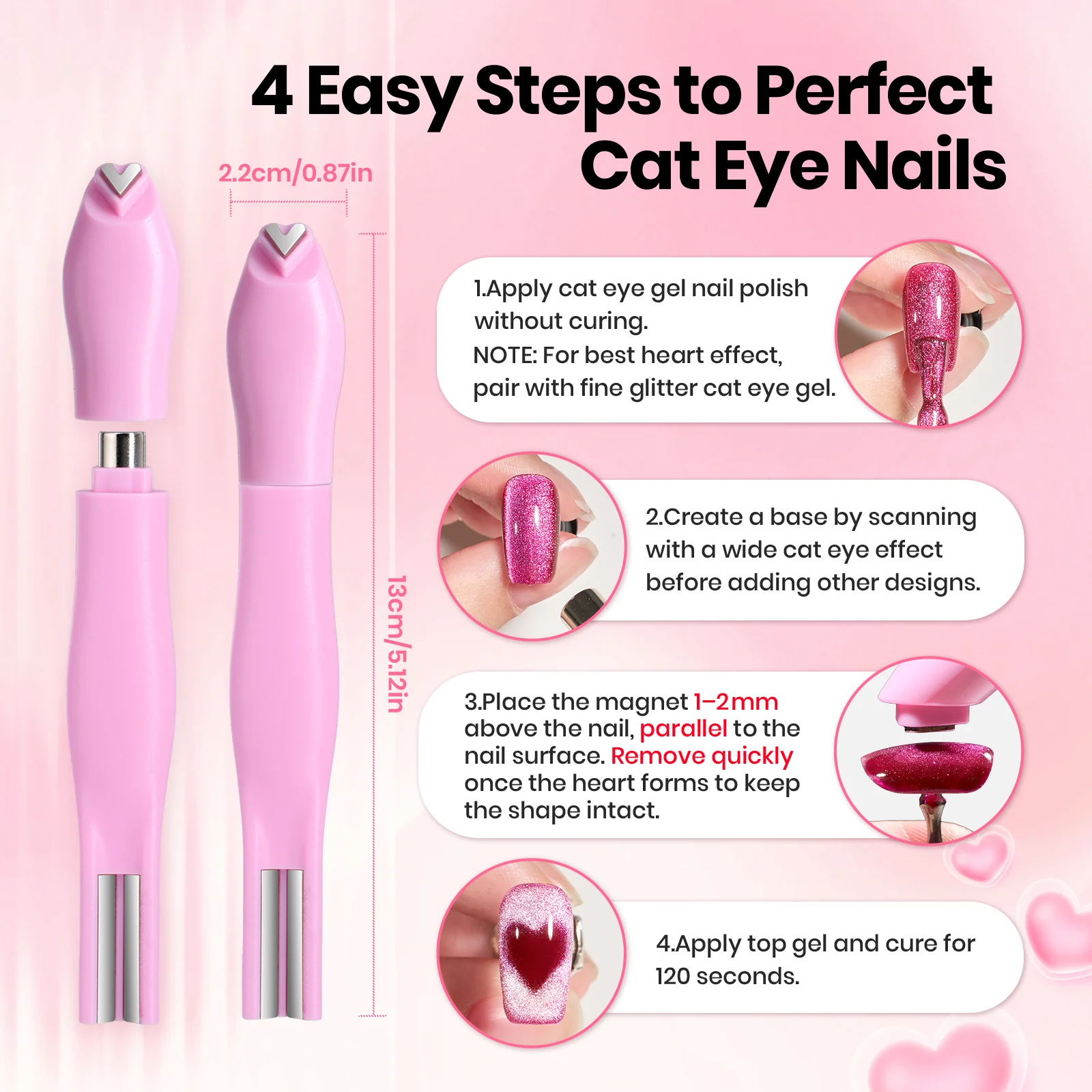 Beetles Pro 3-in-1 Cat Eye Magnet for Nails - Image 7