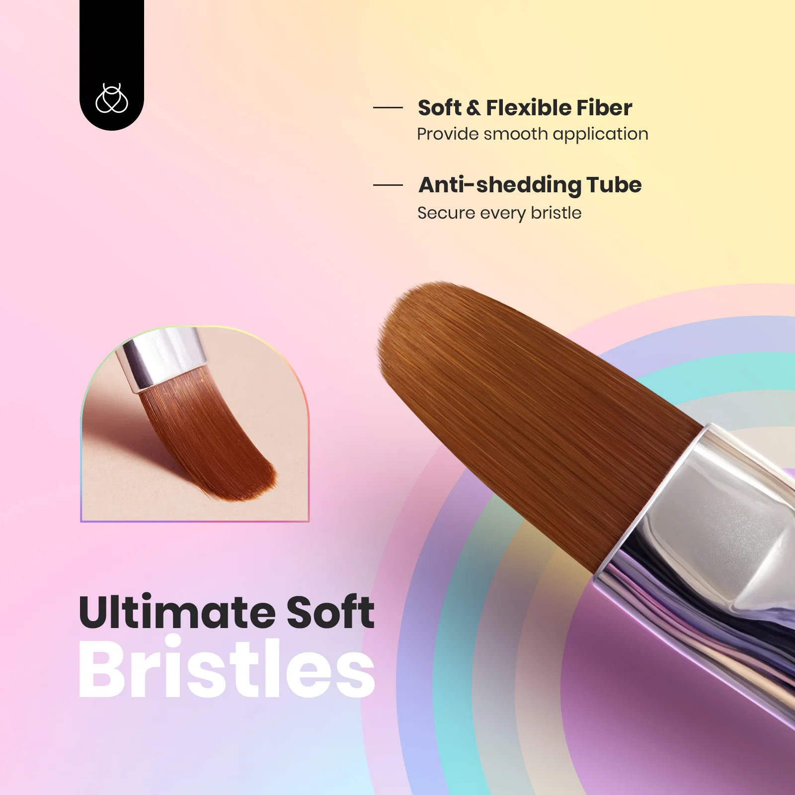 Beetles Pro 6 Pcs Double-Ended Nail Art Brush Set - Image 2