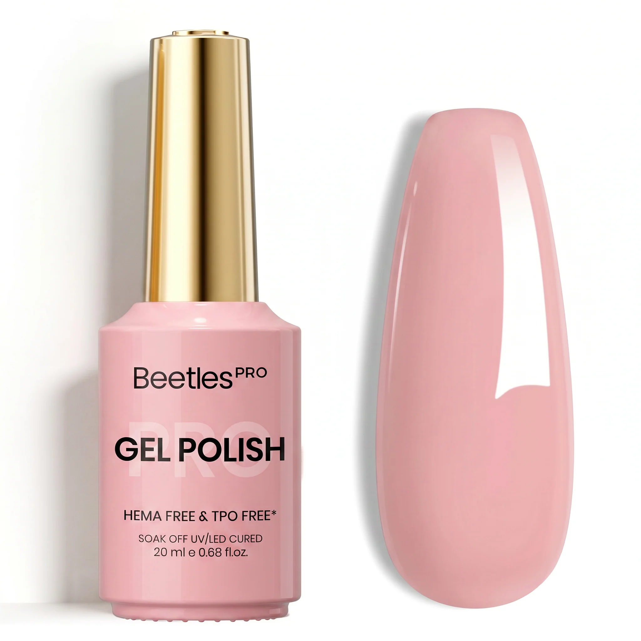 Beetles Pro Barely Rose HEMA Free TPO Free Jelly Gel Nail Polish 20ml