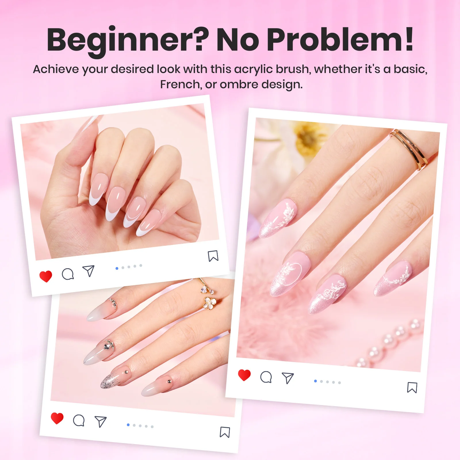 Beetles Pro Beginners Acrylic Nail Brush - Image 7