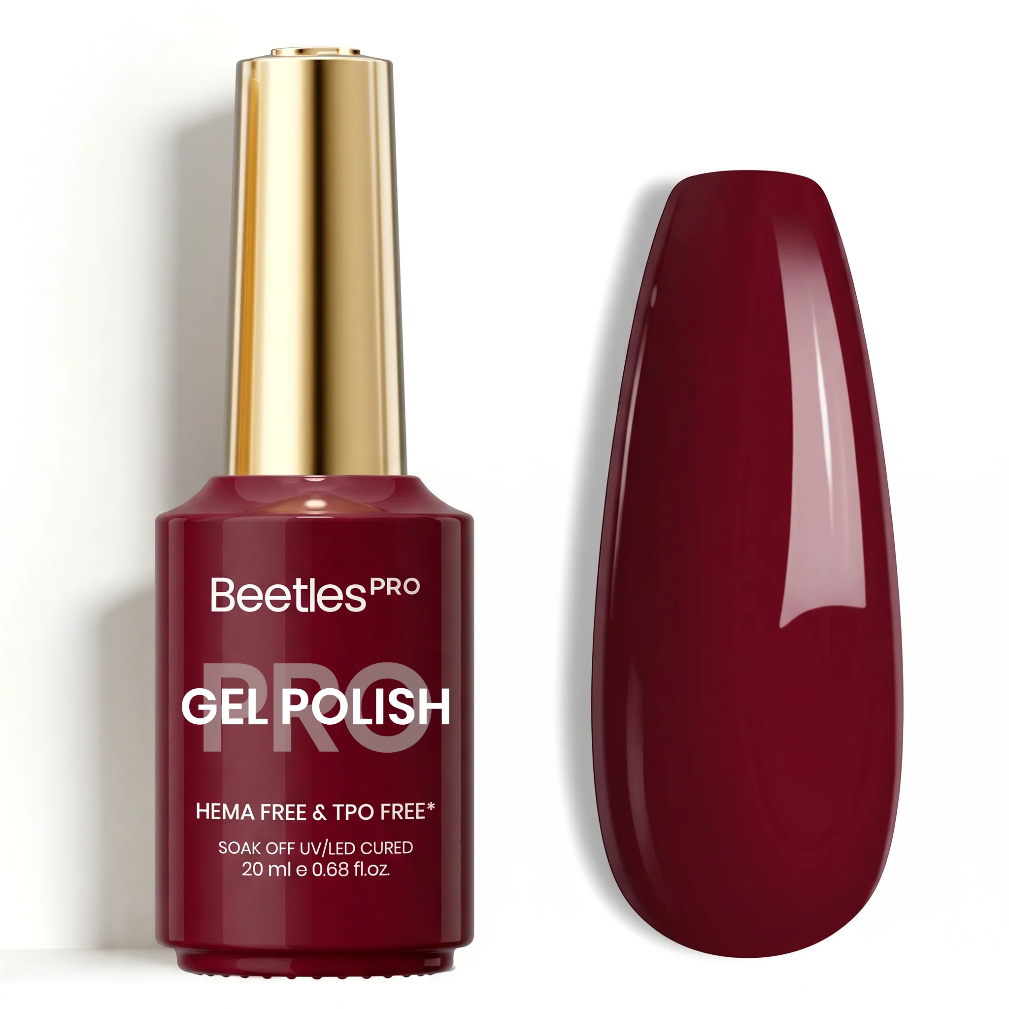 Beetles Pro Berry Patent HEMA Free TPO Free Gel Nail Polish 20ml