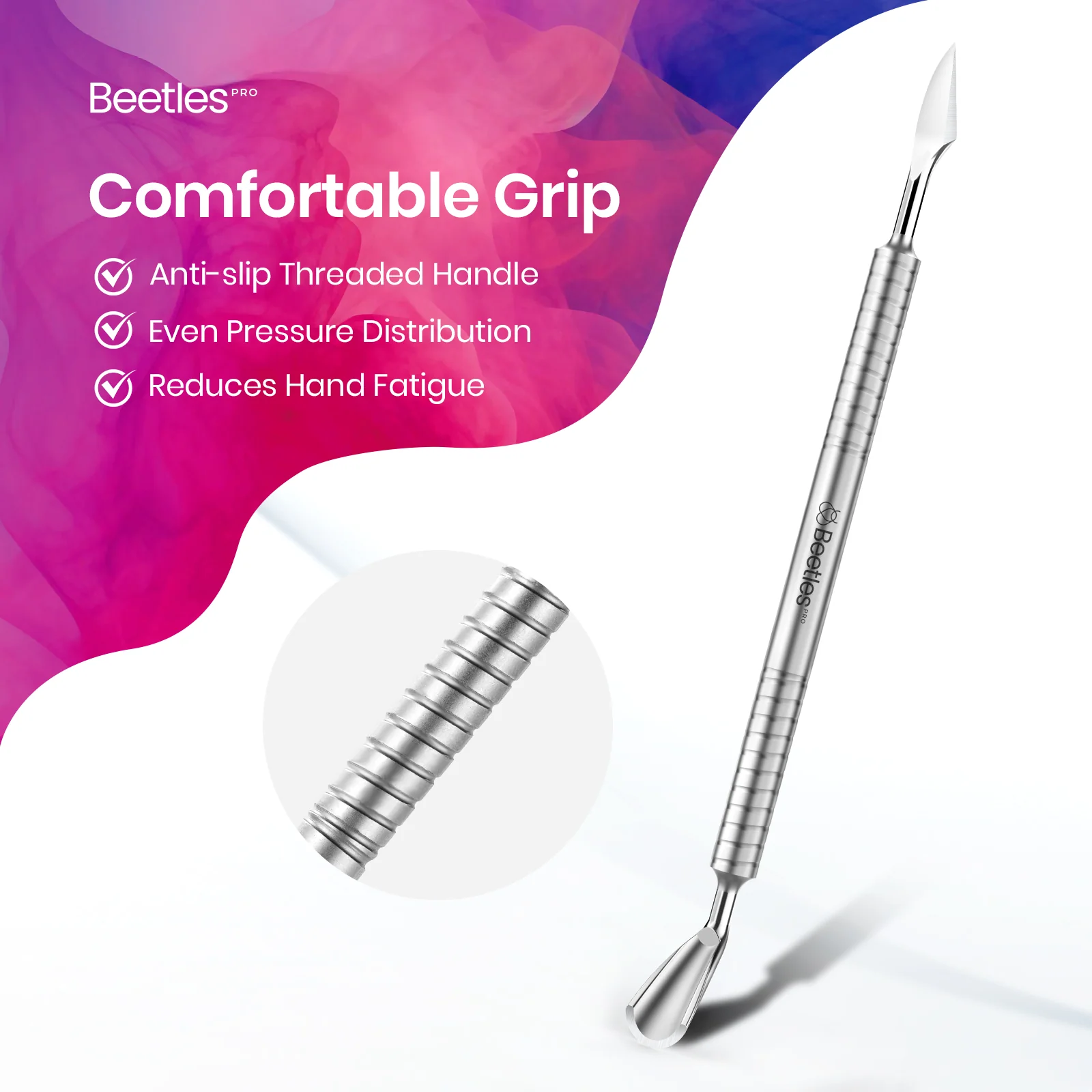 Beetles Pro Cuticle Trimmer Horseshoe(11mm) & Angled Blade(13mm) - Image 5
