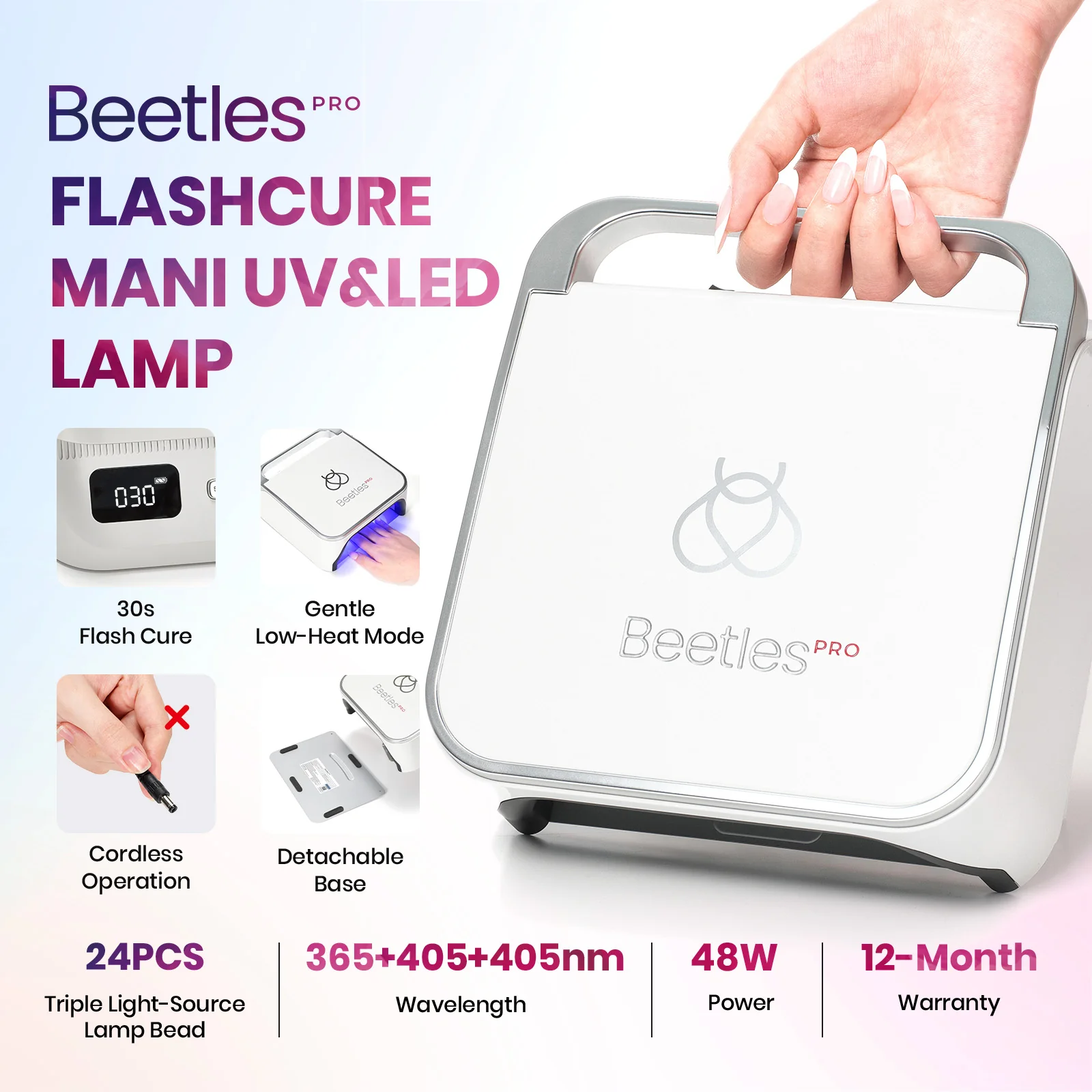 Beetles Pro Flashcure UV/LED Nail Lamp - Image 2