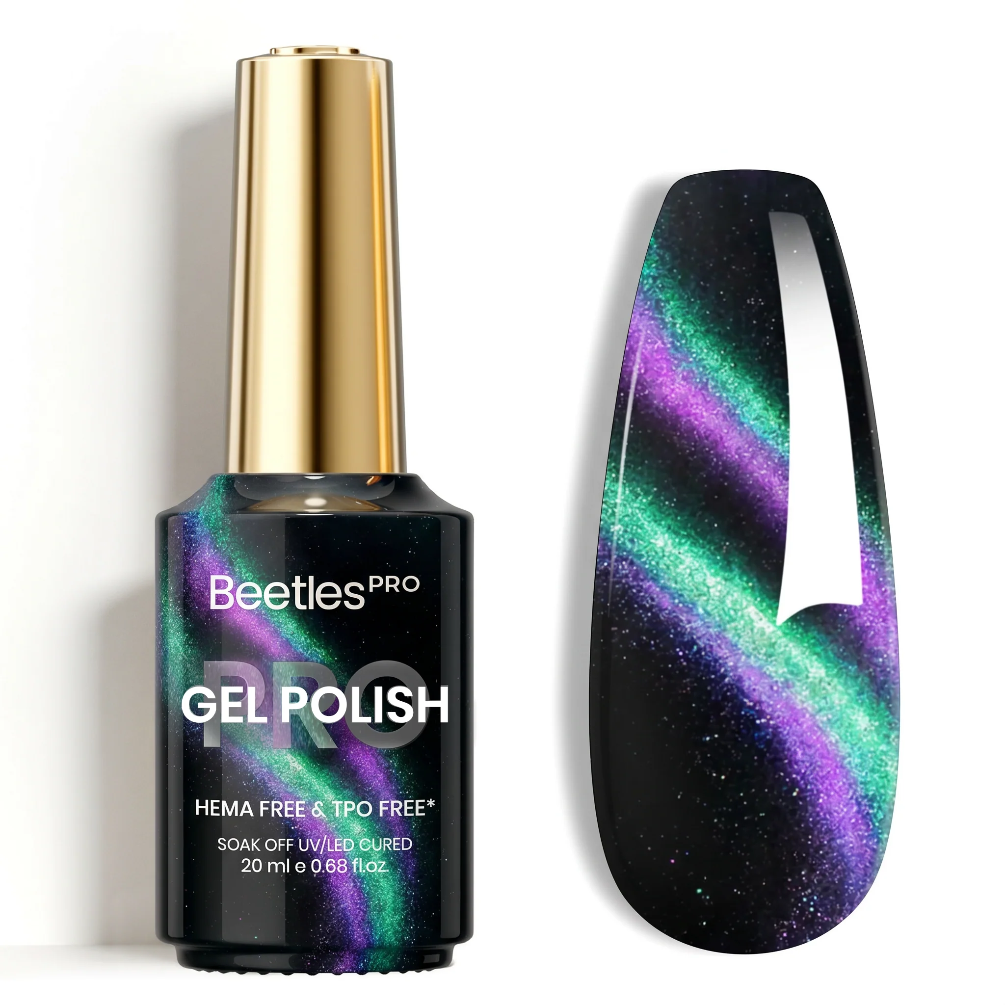 Beetles Pro Galaxy Drift Cat Eye HEMA Free TPO Free Gel Polish 20ml