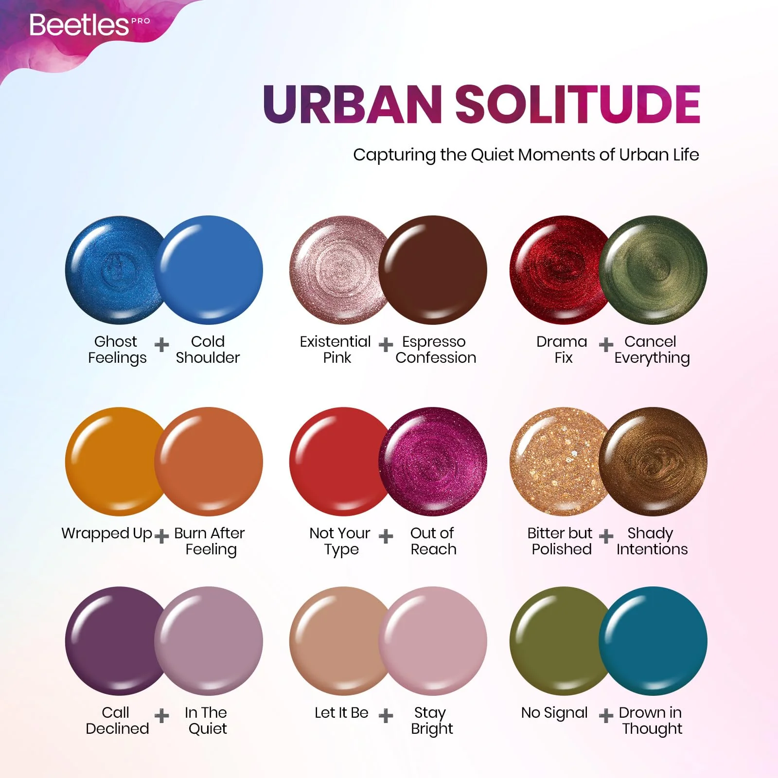 Beetles Gel Nail Starter Kit Pro Professional 18 Colors All-in-One Mani Kit - Image 3