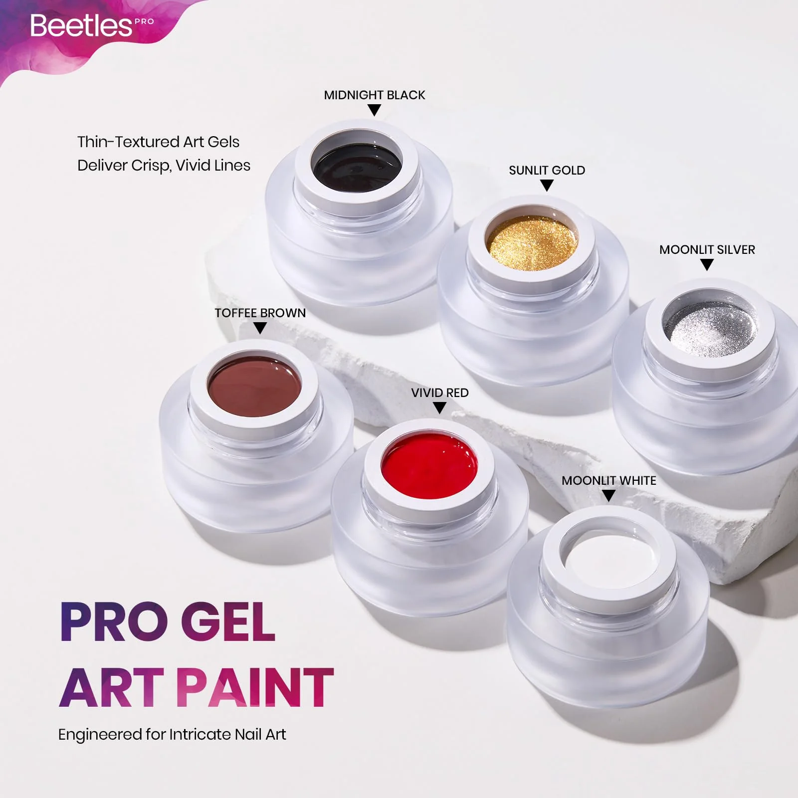 Beetles Gel Nail Starter Kit Pro Professional 18 Colors All-in-One Mani Kit - Image 4