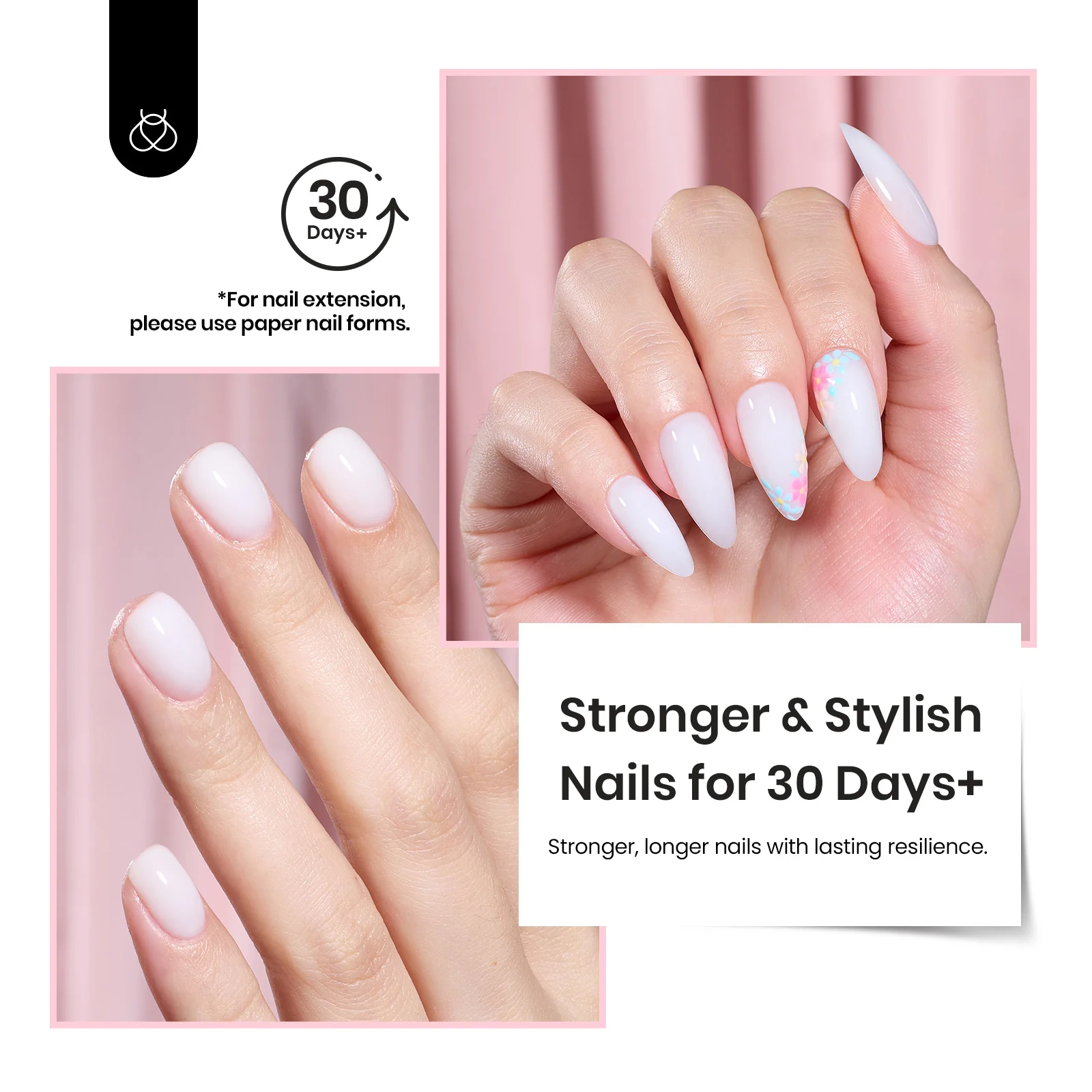 Beetles Pro HEMA Free TPO Free Milky White Builder Gel - Image 6
