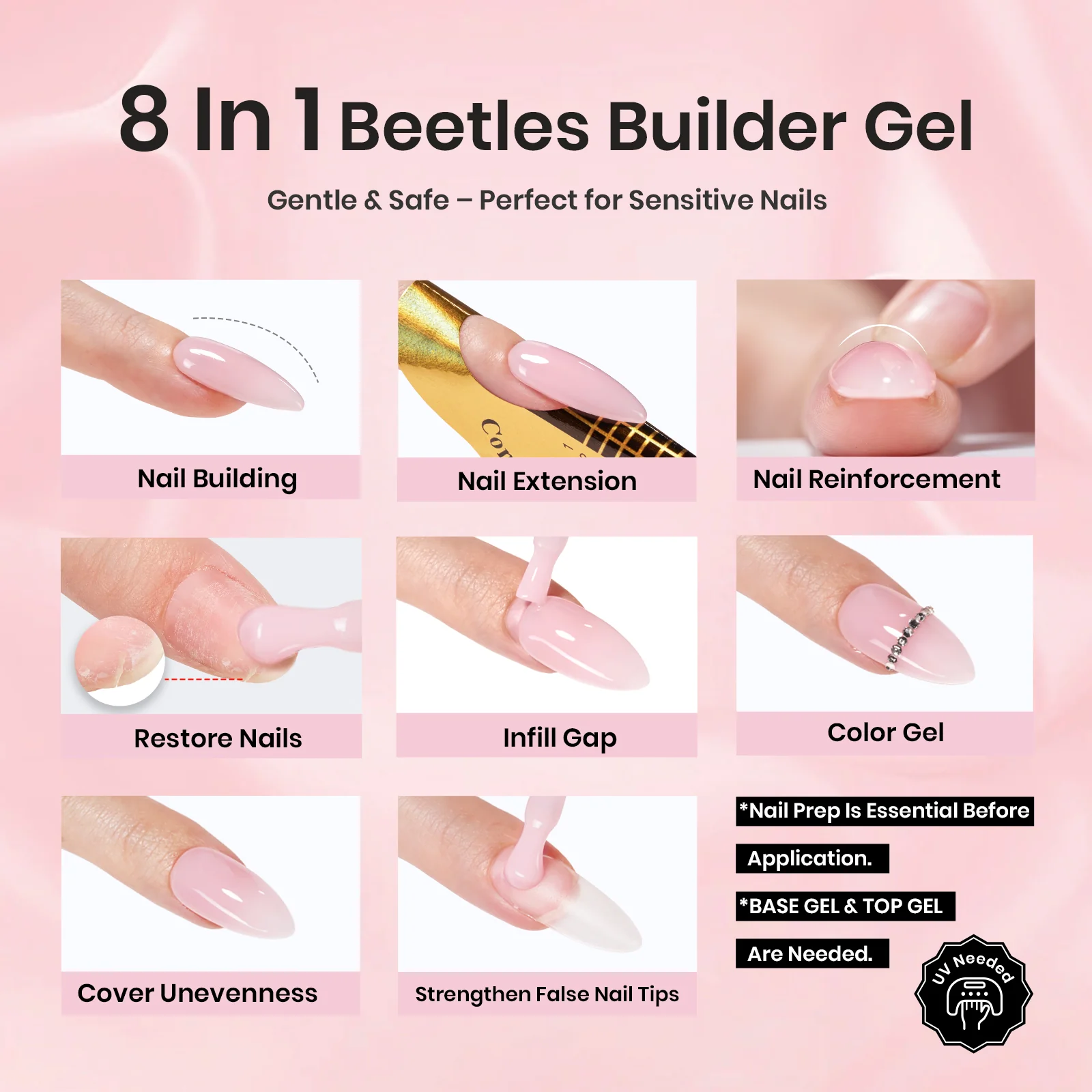 Beetles Pro HEMA Free TPO Free Tranquil Garden Builder Gel - Image 7
