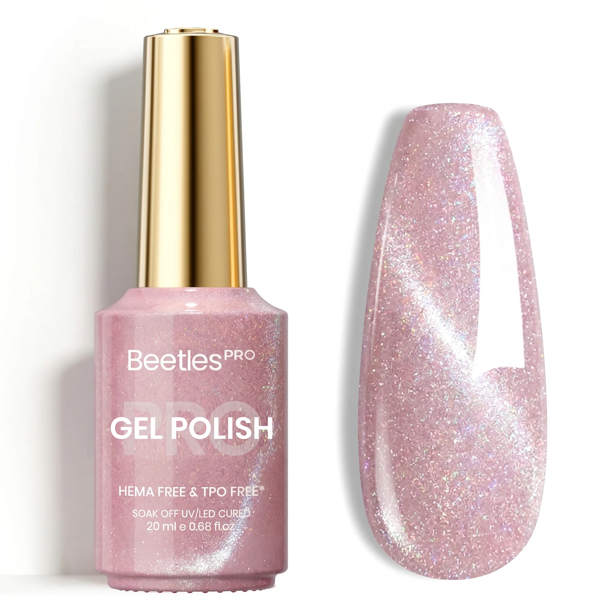 Beetles Pro Iridescent Cloud Mirror Cat Eye HEMA Free TPO Free Gel Polish 20ml
