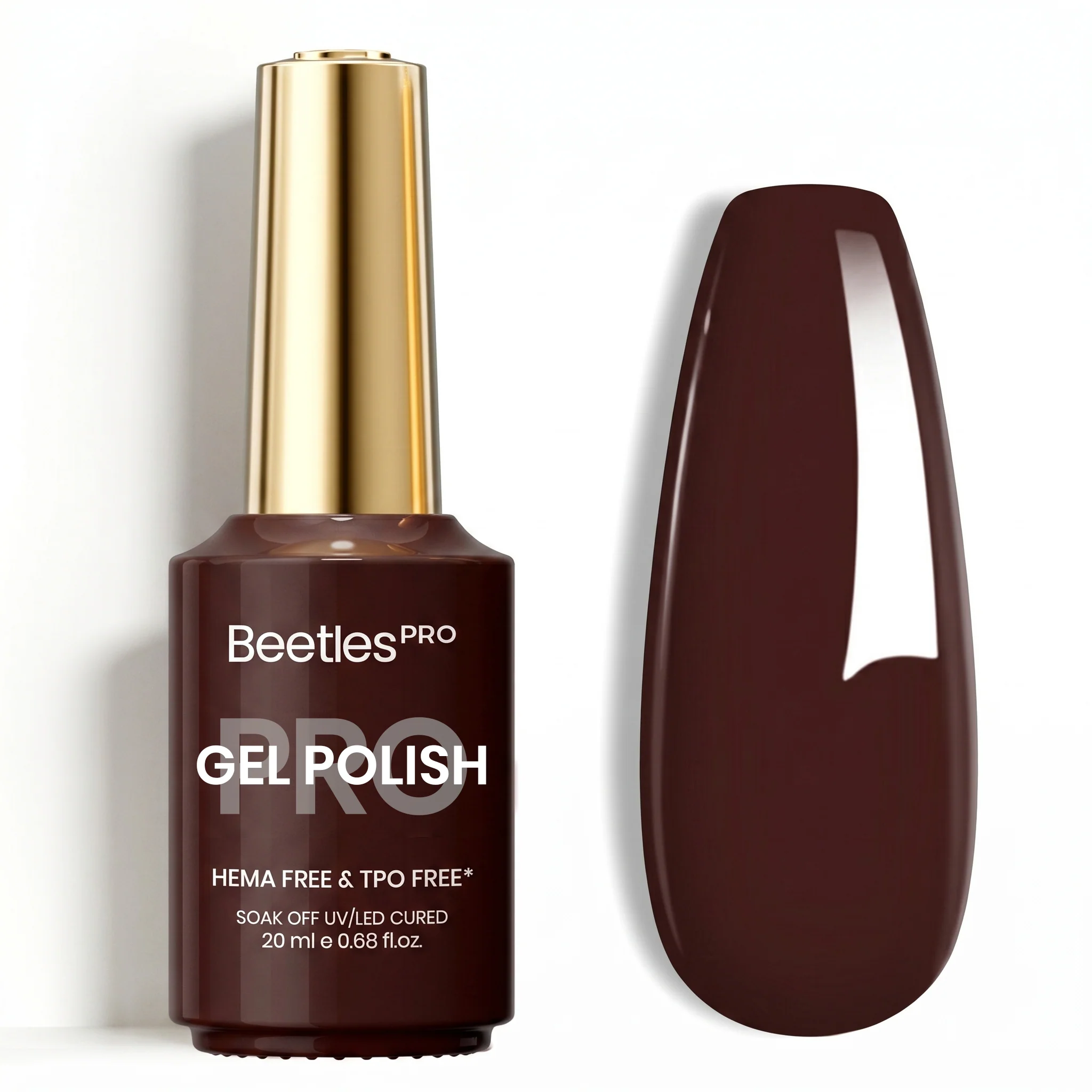 Beetles Pro Merlot Wine HEMA Free TPO Free Gel Nail Polish 20ml