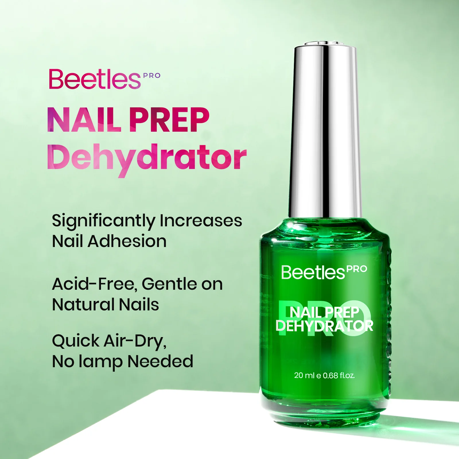 Beetles Pro Nail Prep Dehydrator HEMA Free TPO Free 20ml - Image 2