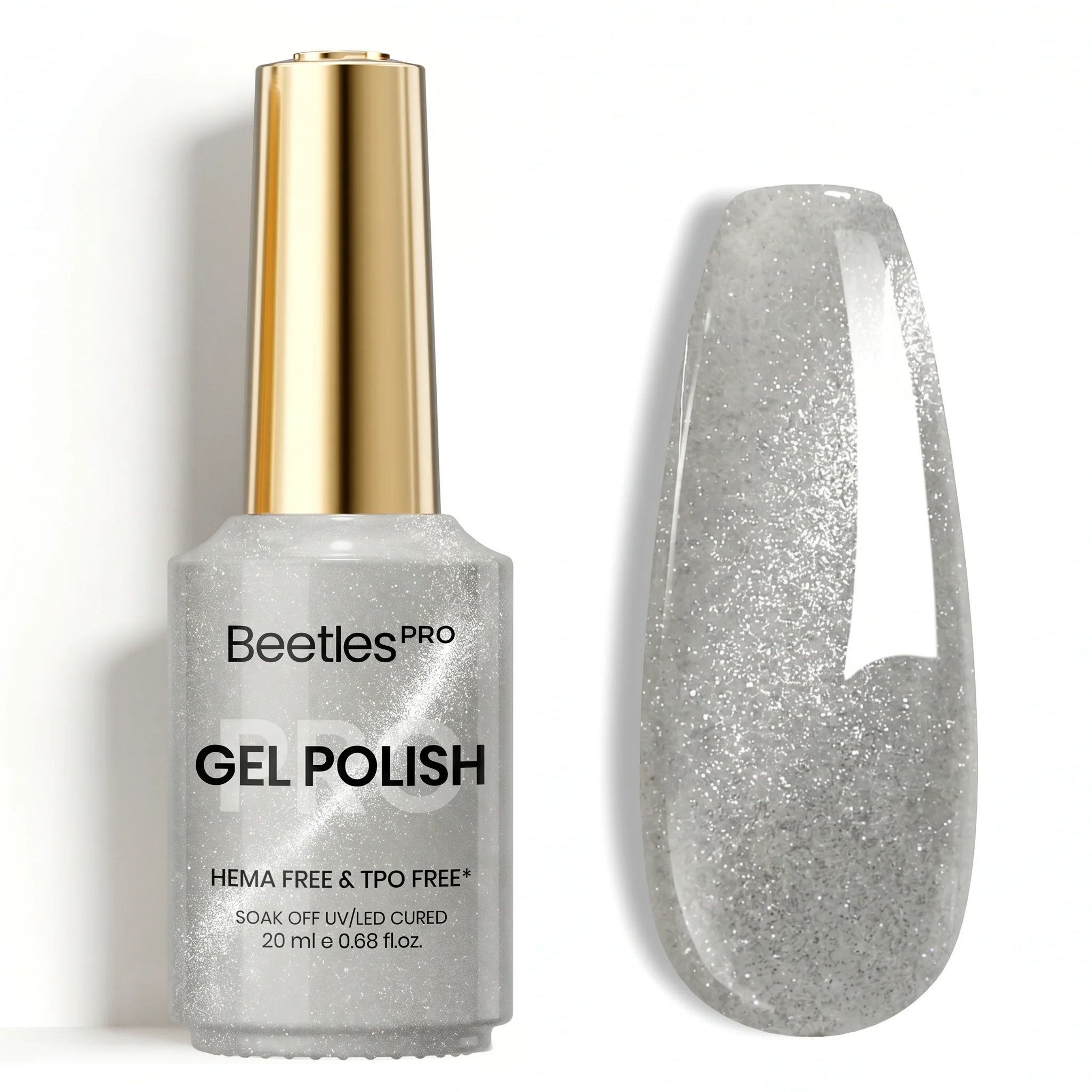 Beetles Pro Pearl Frost HEMA Free TPO Free Cat Eye Gel Polish 20ml