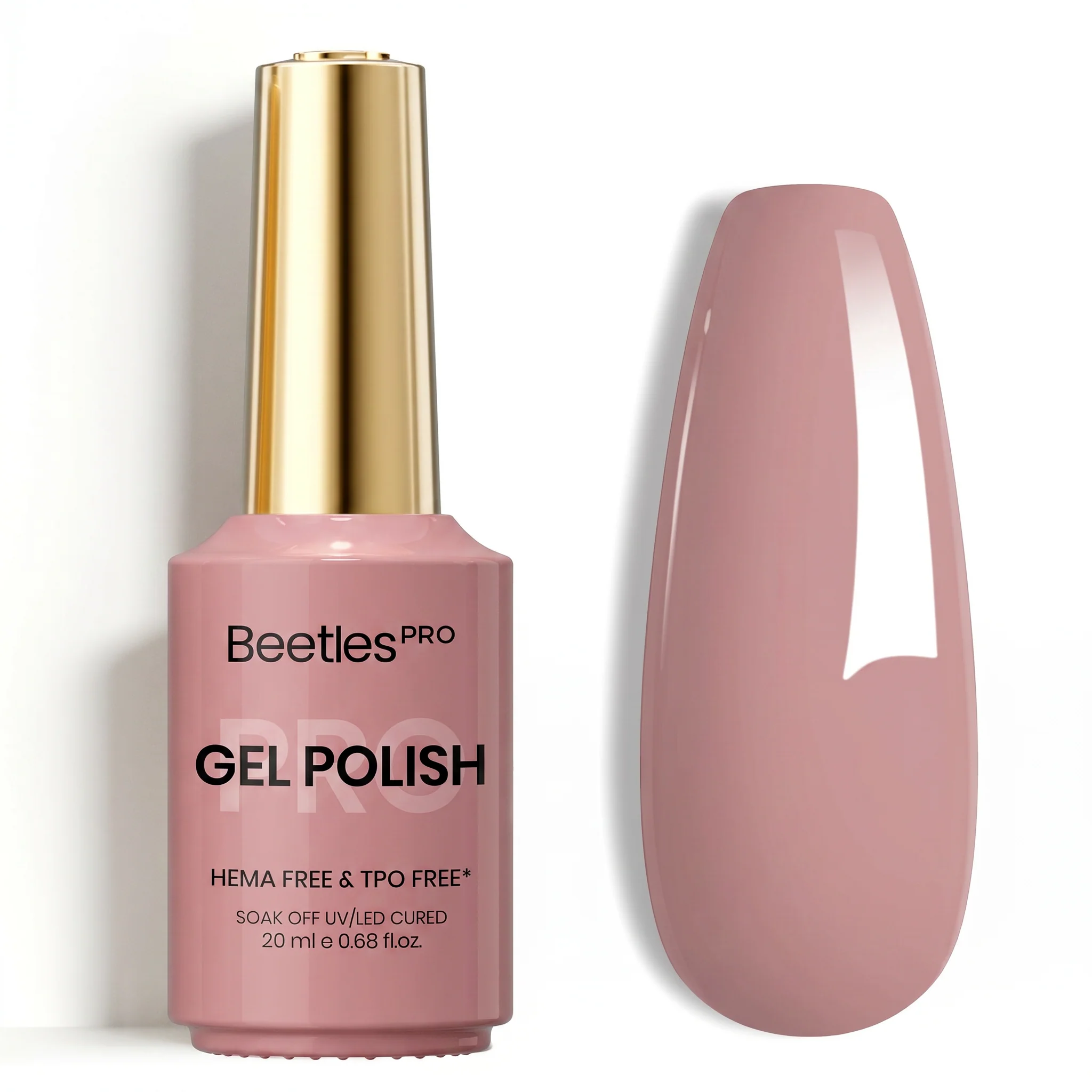 Beetles Pro Rose Cashmere HEMA Free TPO Free Gel Nail Polish 20ml