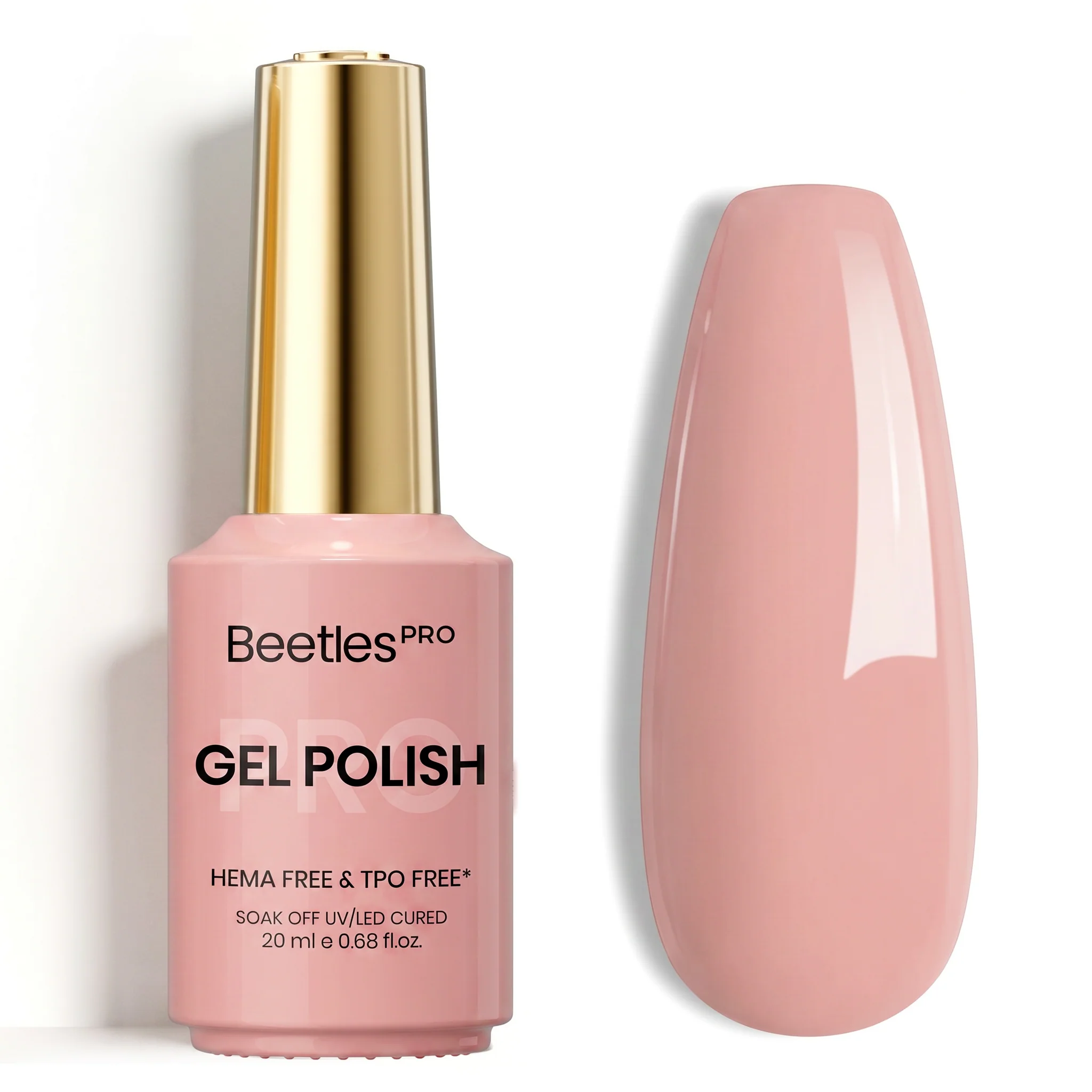 Beetles Pro Silky Pink HEMA Free TPO Free Gel Polish 20ml