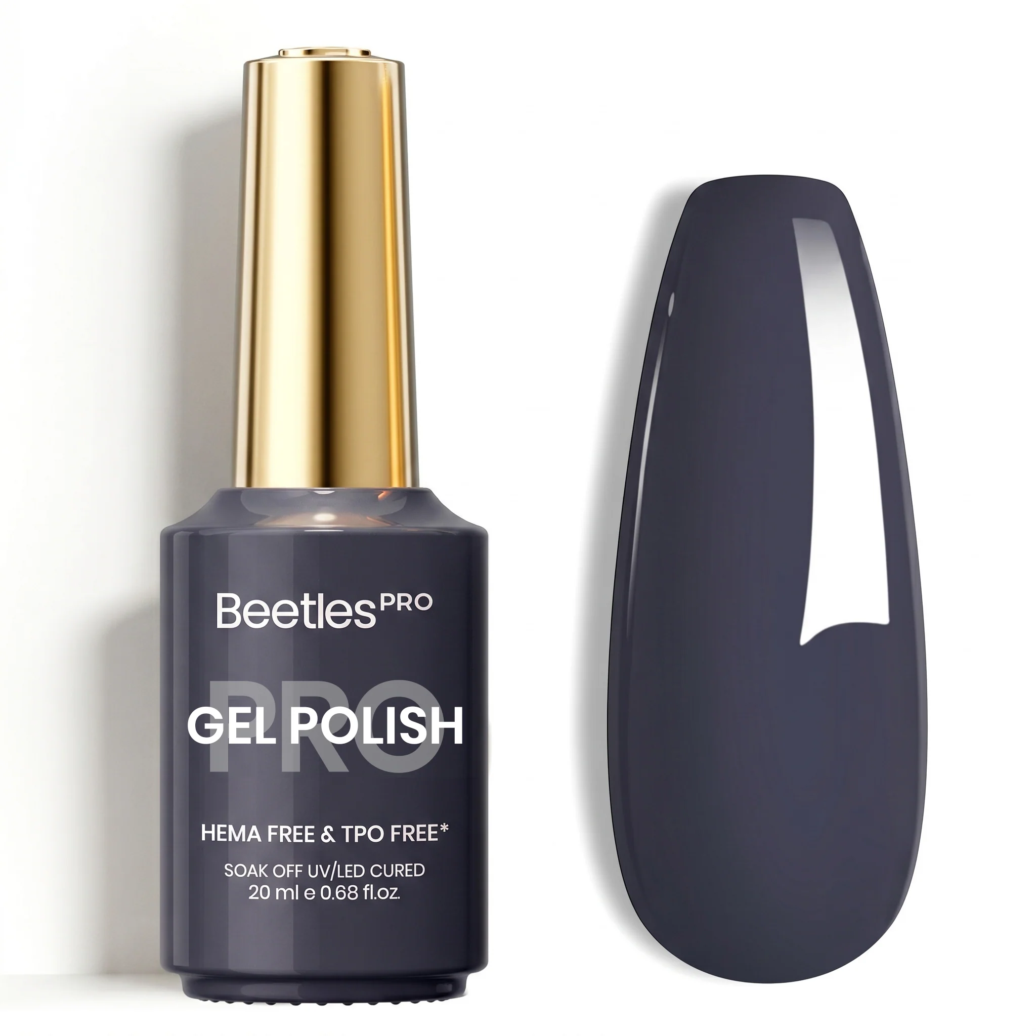 Beetles Pro Stormy Slate HEMA Free TPO Free Gel Nail Polish 20ml