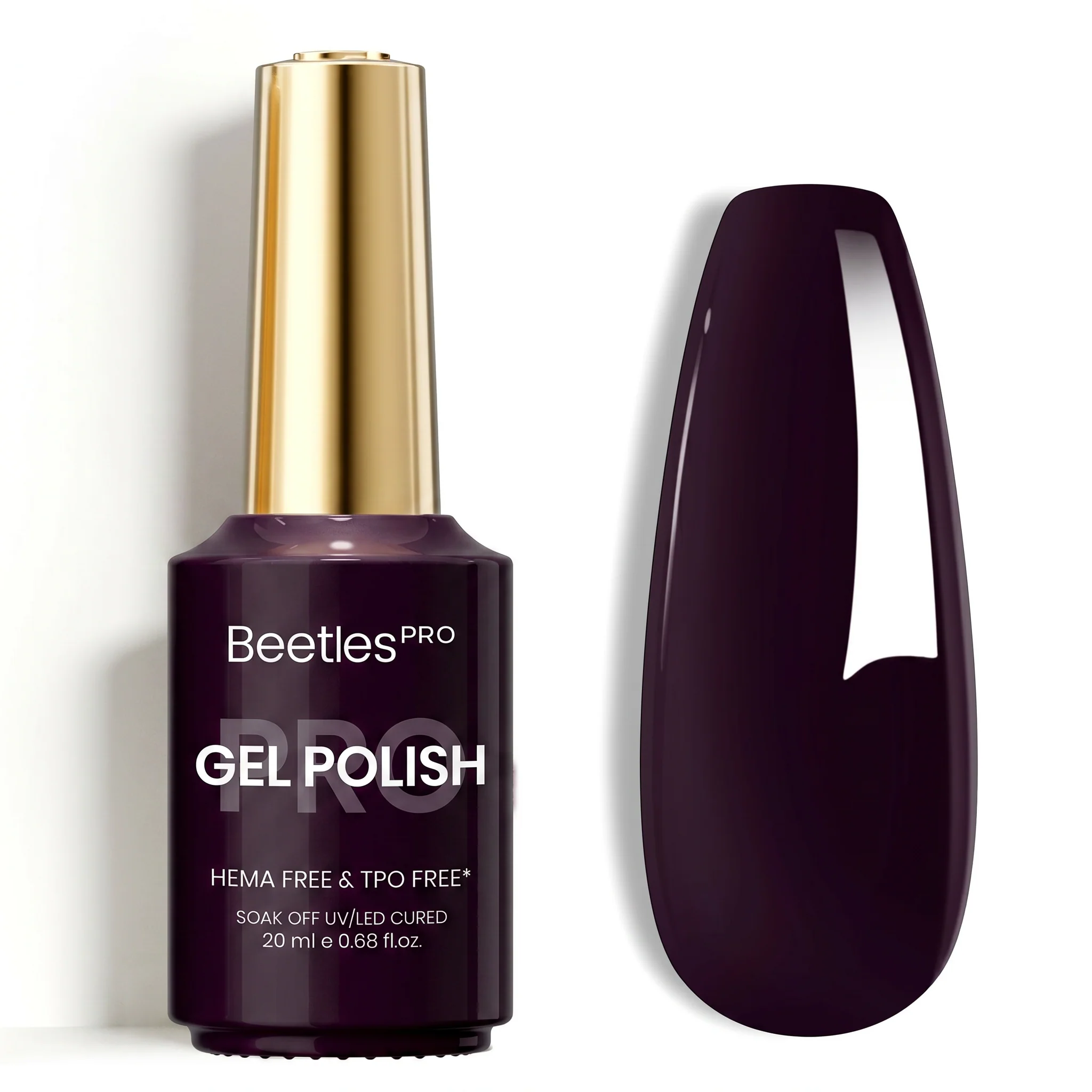 Beetles Pro Vamp Plum HEMA Free TPO Free Gel Nail Polish 20ml