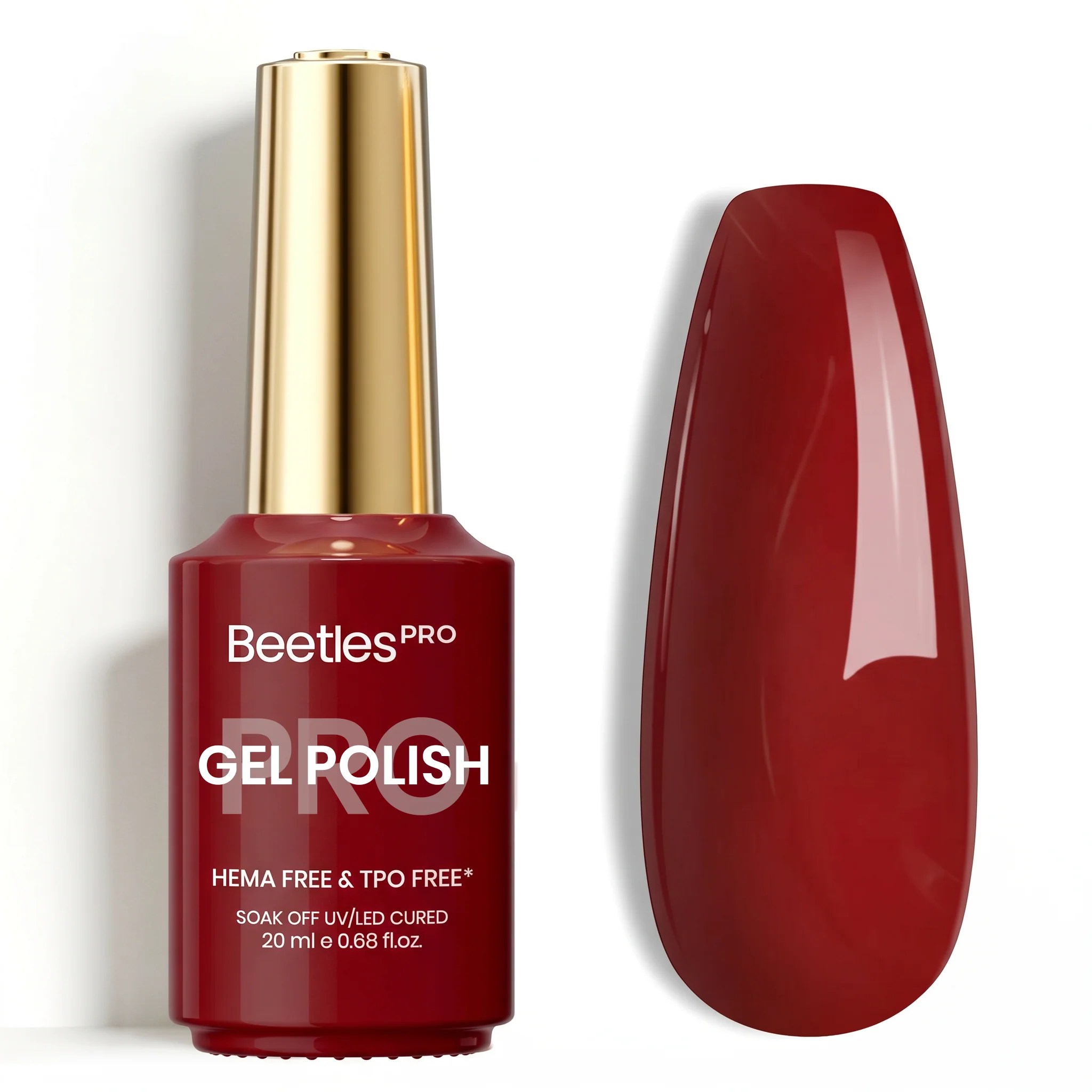 Beetles Pro Velvet Mulberry HEMA Free TPO Free Gel Nail Polish 20ml