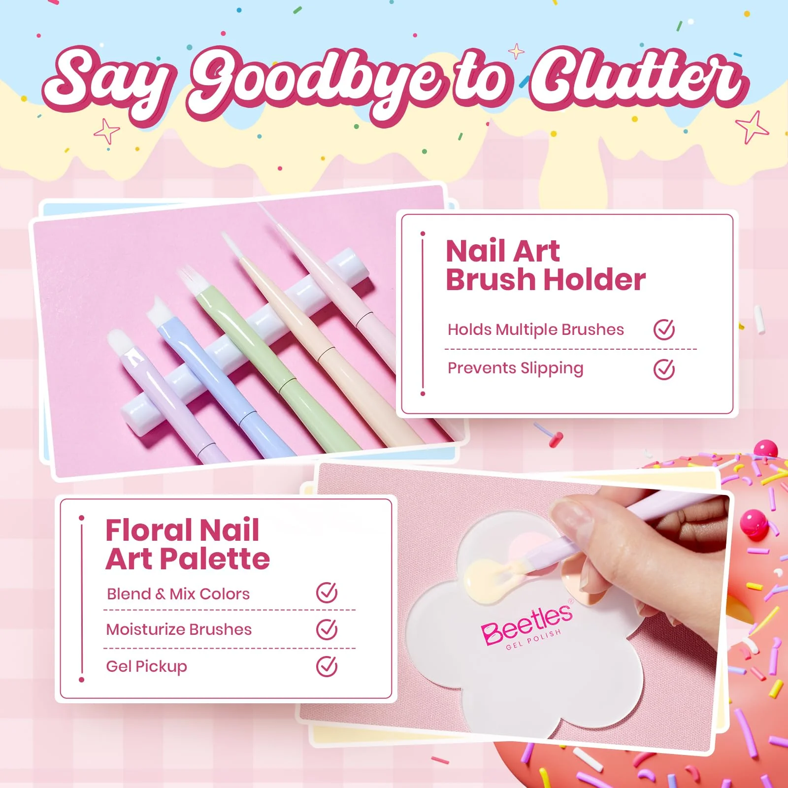 Beetles Nail Art Brushes 6pcs – Sweet Swirl Nail Art Tools Liner Brushes for Nails Dotting - Image 5