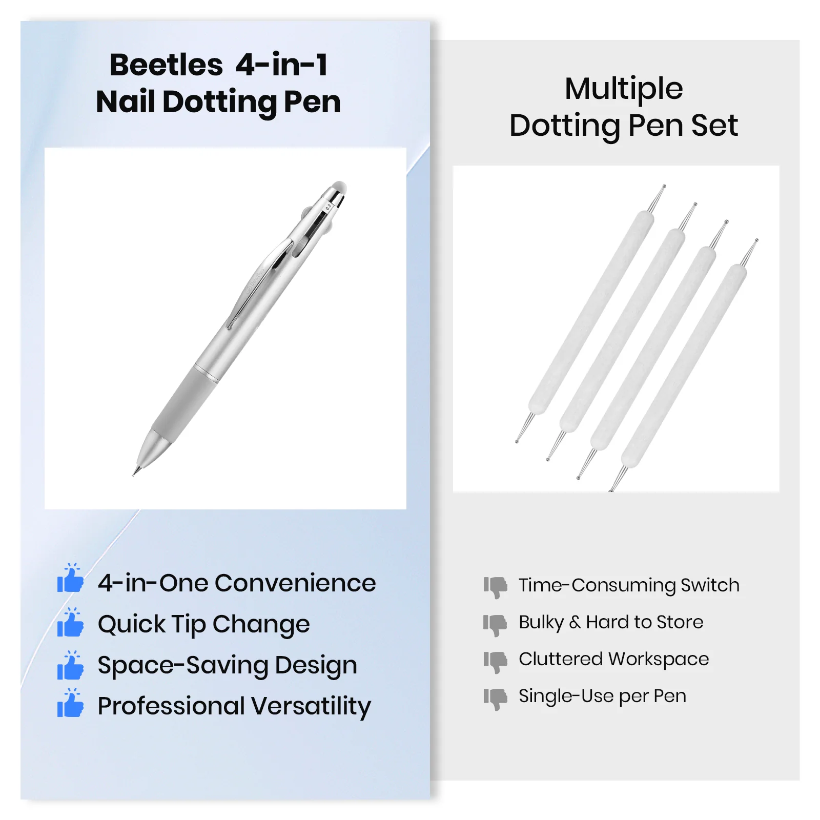 Beetles Stay Shining 4-in-1 Nail Dotting Pen - Image 6